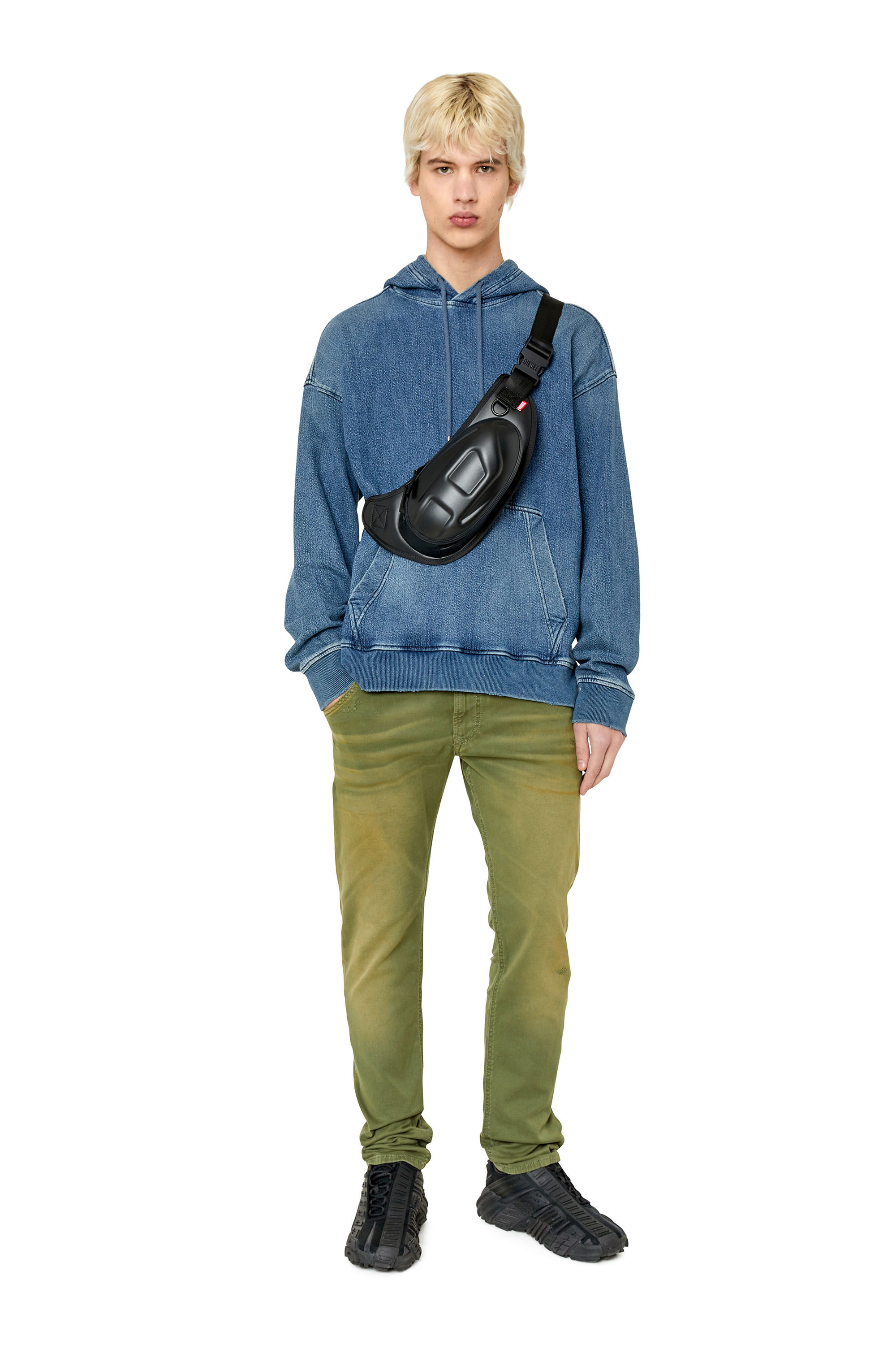 Diesel - Tapered 2030 D-Krooley Joggjeans® 09E98, Male's Tapered 2030 D-Krooley Joggjeans® in Green - 1