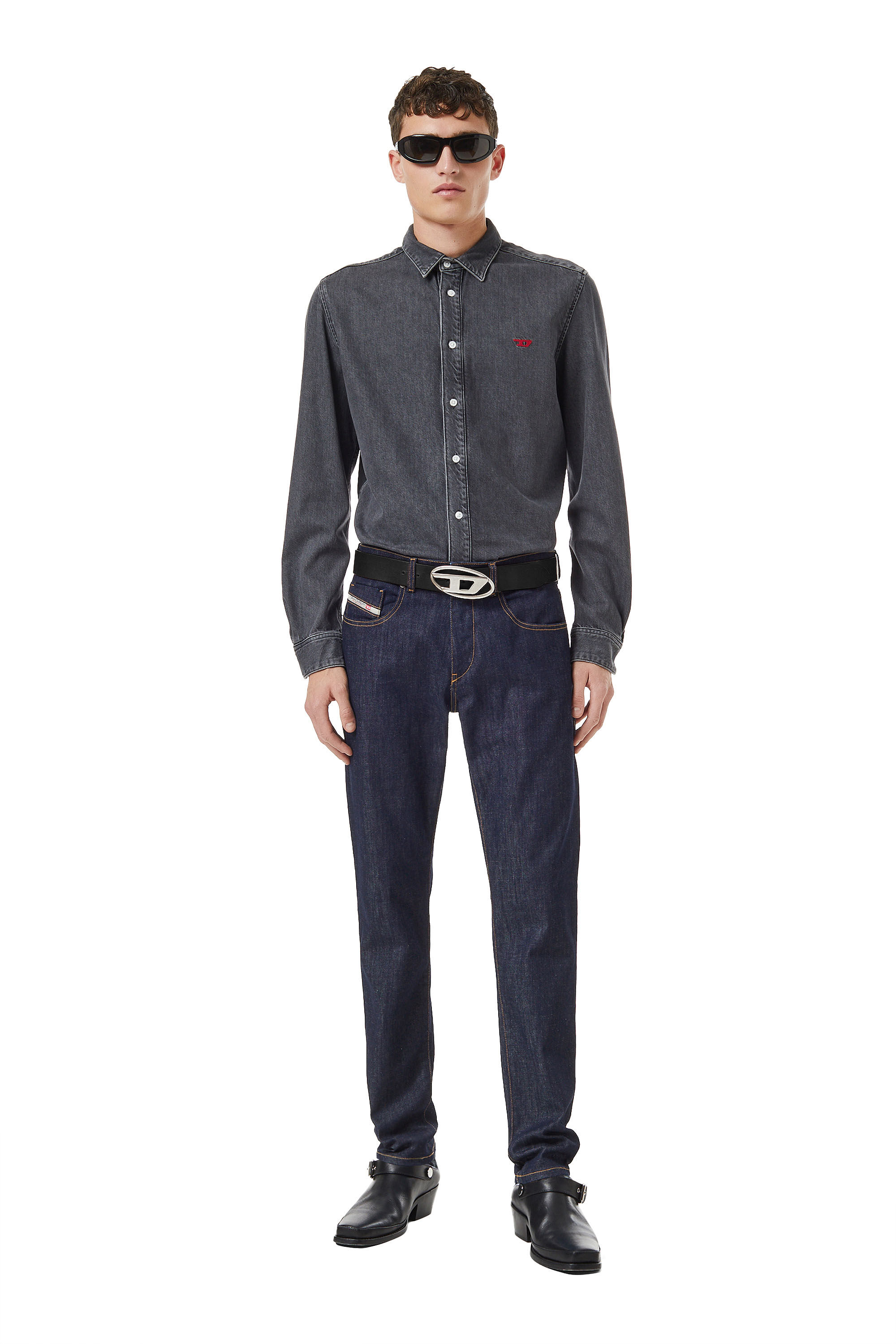 Diesel - Man's Slim Jeans 2019 D-Strukt Z9B89, Dark Blue - 1