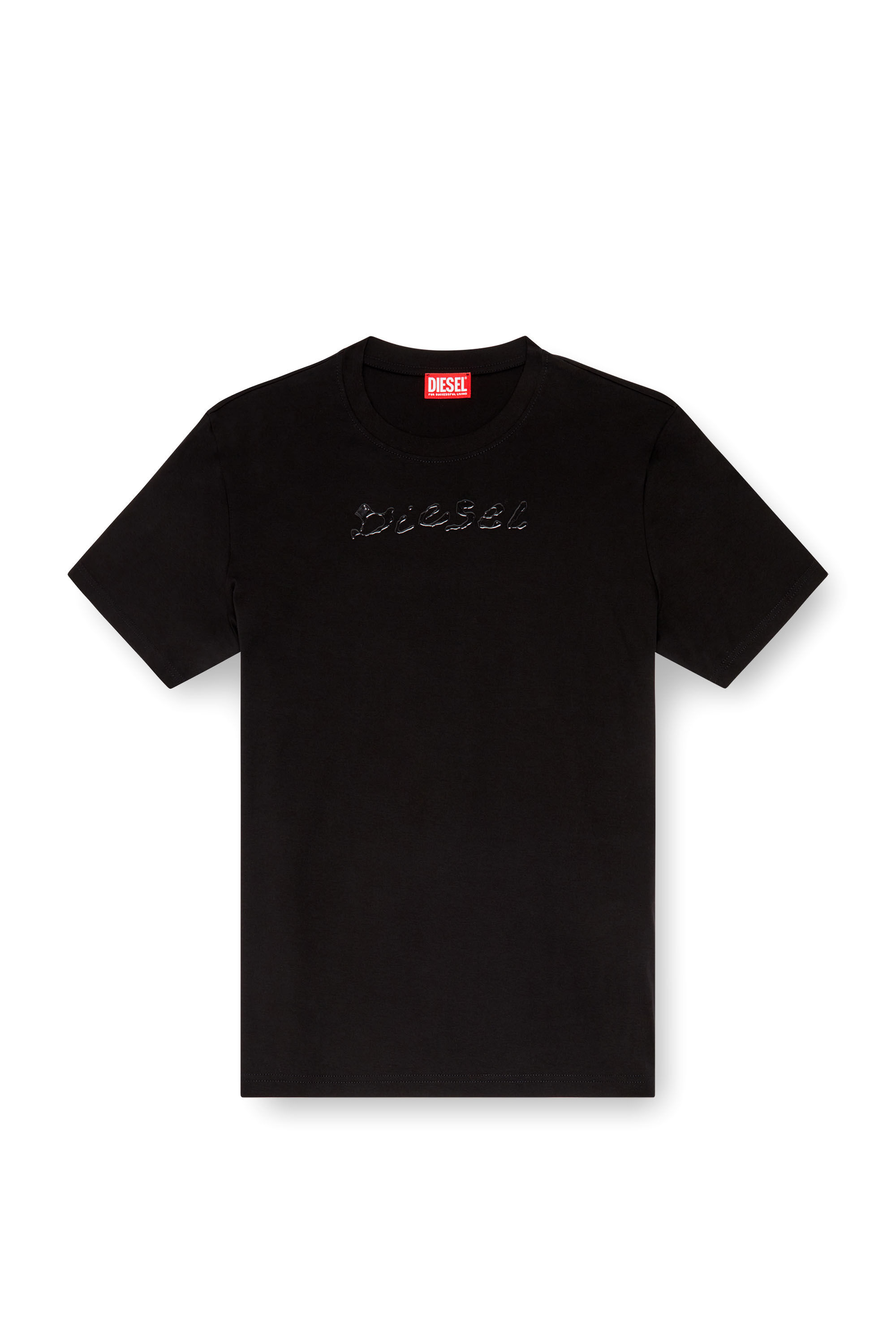 DIESEL t-madjust-k2 トーナルカラー マーセライズコットン T-MADJUST-K2 Mercerised cotton T-shirt with tonal logo