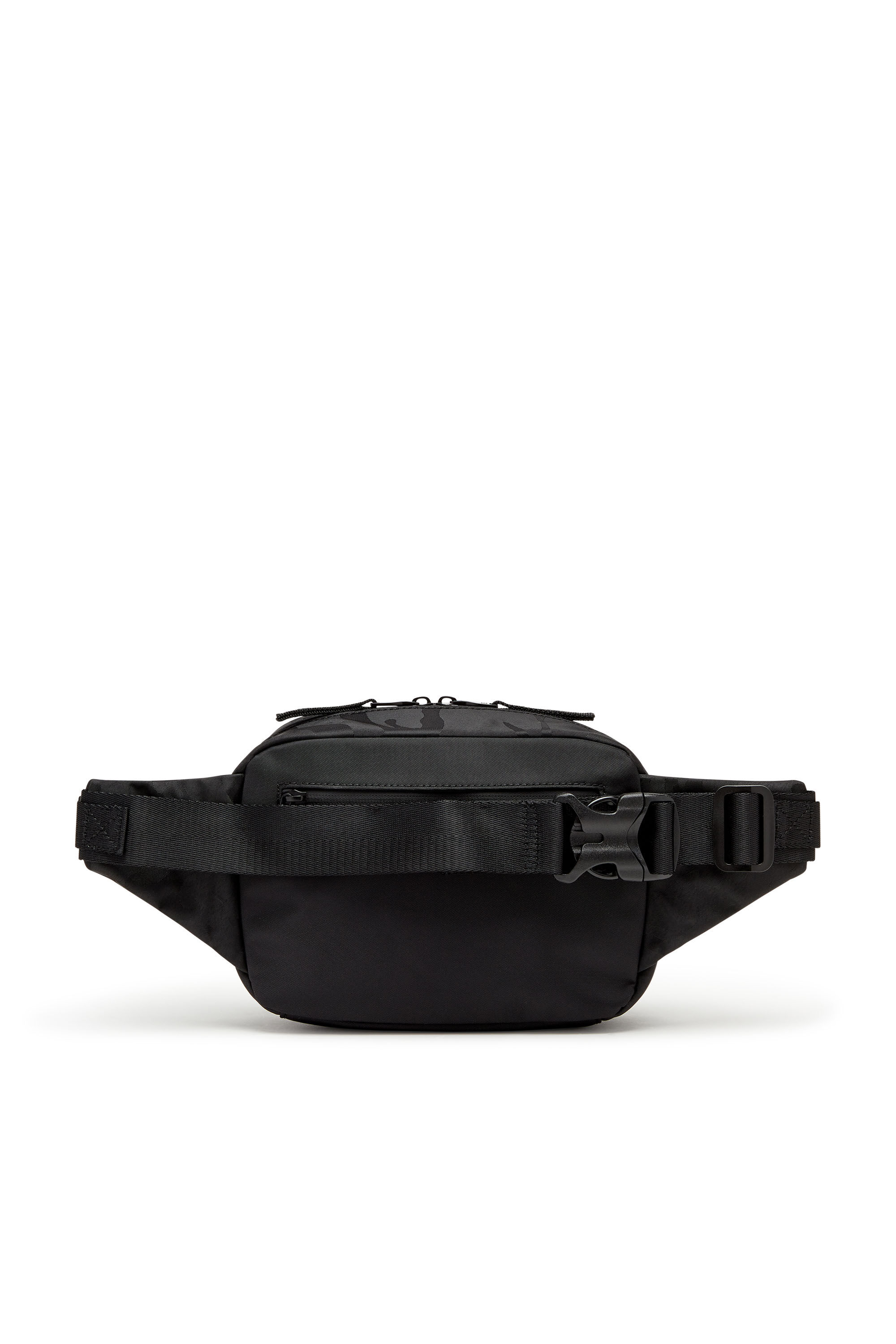 Diesel - DSRT BELTBAG, Dsrt-Sac banane utility en nylon imprimé Homme in Noir - 3