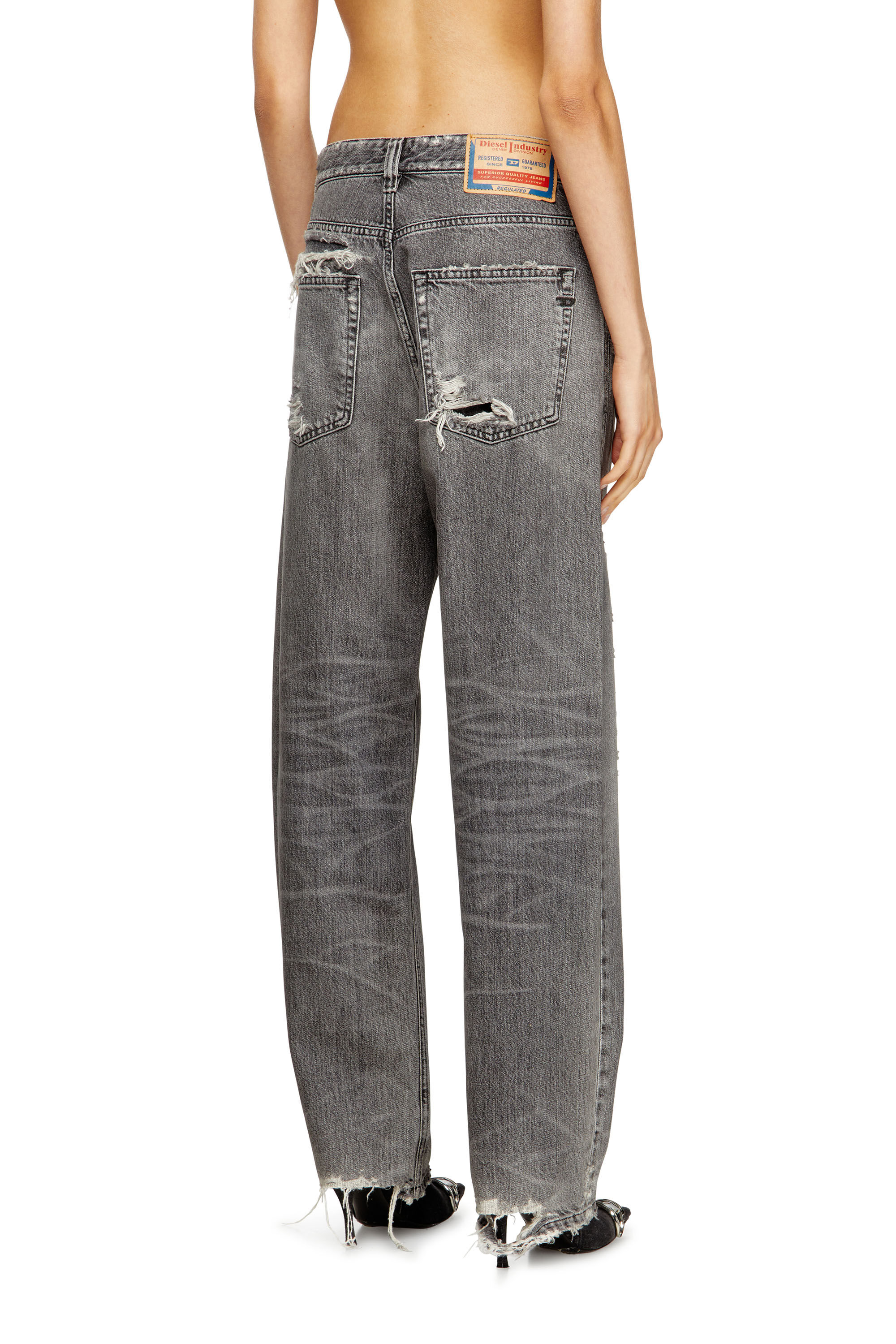 Women's Regular Jeans | Grey | Diesel 1988 D-Ark