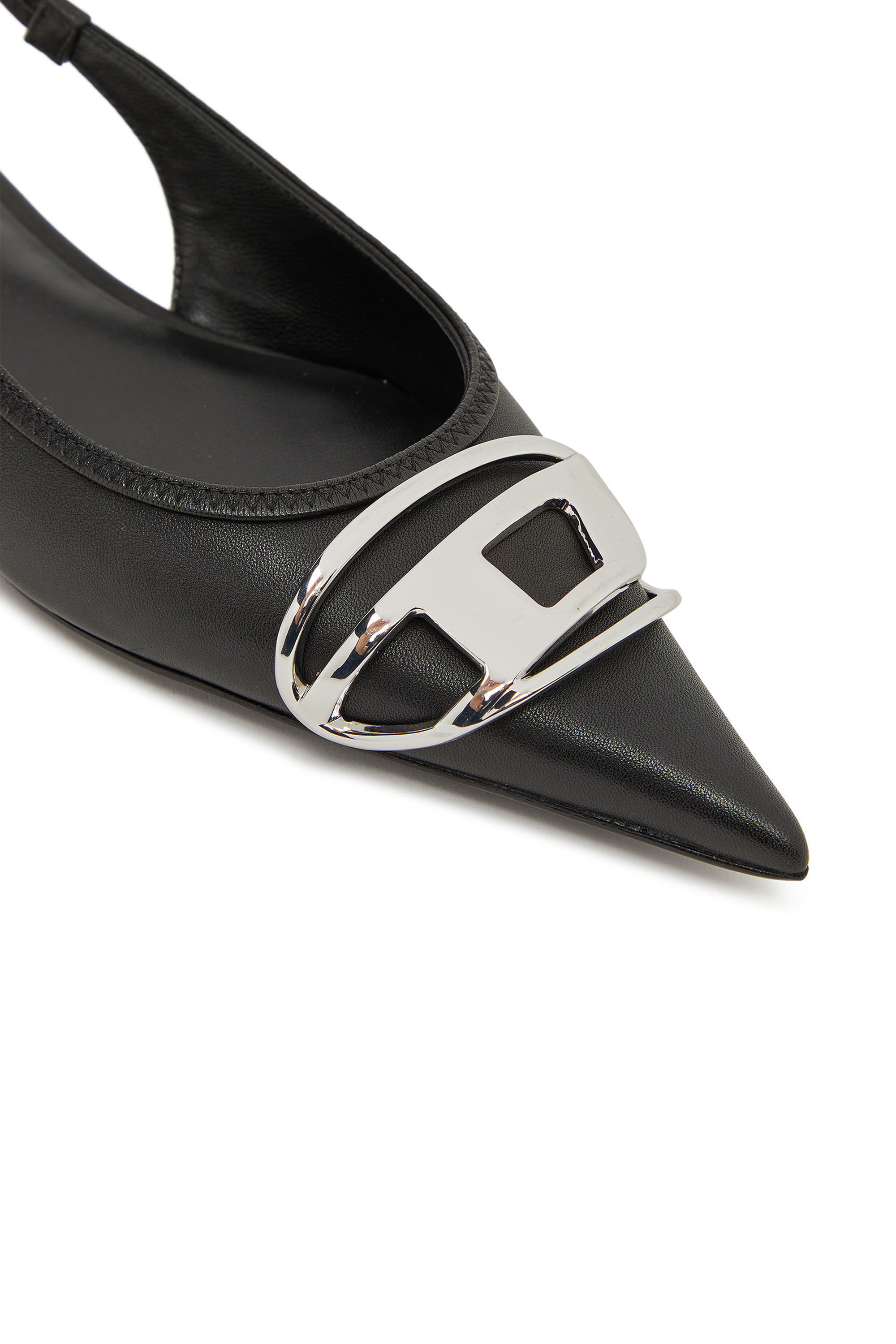 おしげ　レディース　BLK S Women's D-Venus-Slingback flats in nappa leather | Black | Diesel