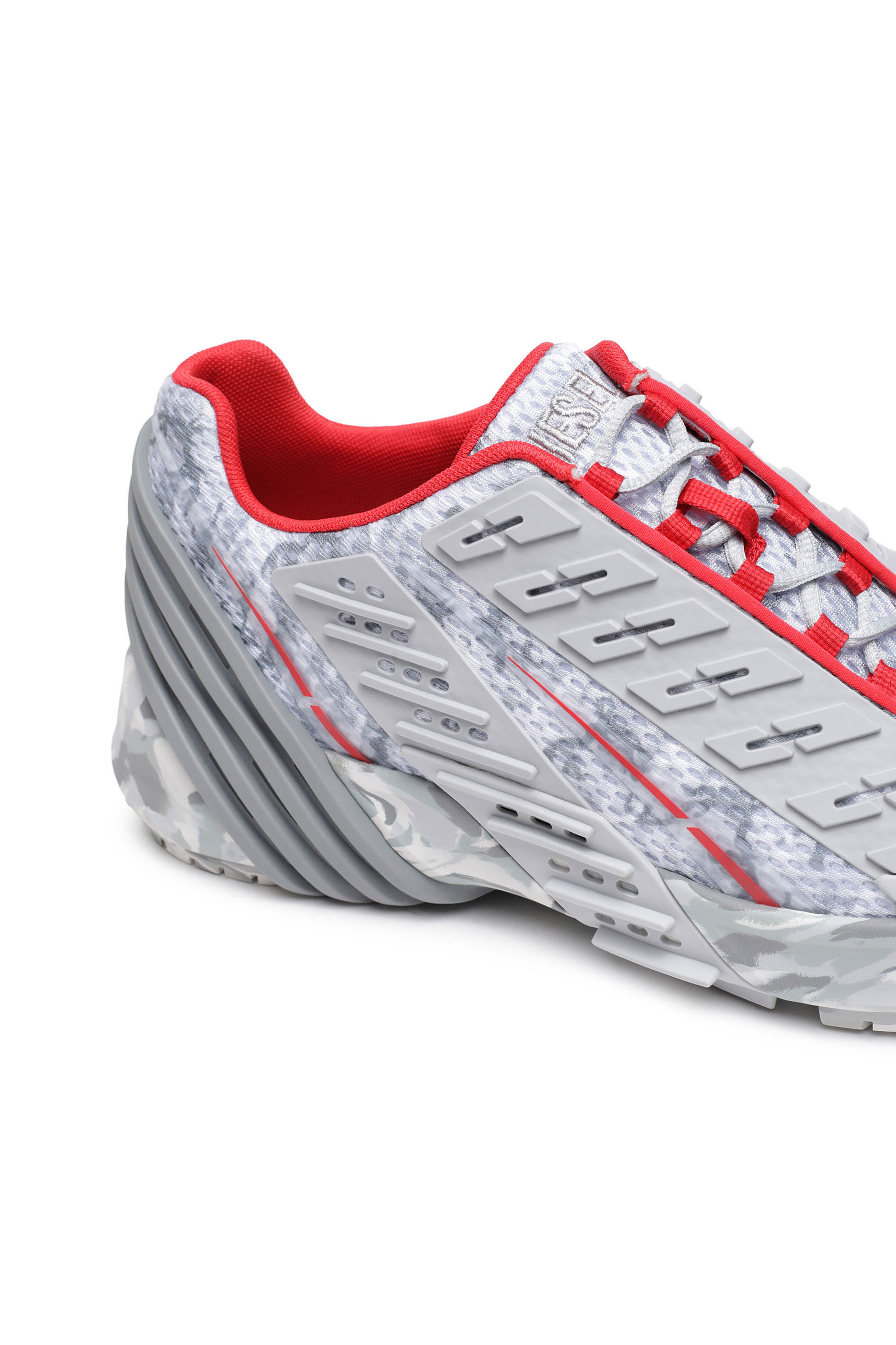 Diesel - S-PROTOTYPE LOW W, S-Prototype Low W - Sneakers en mesh avec superpositions en caoutchouc Femme in Polychrome - 6