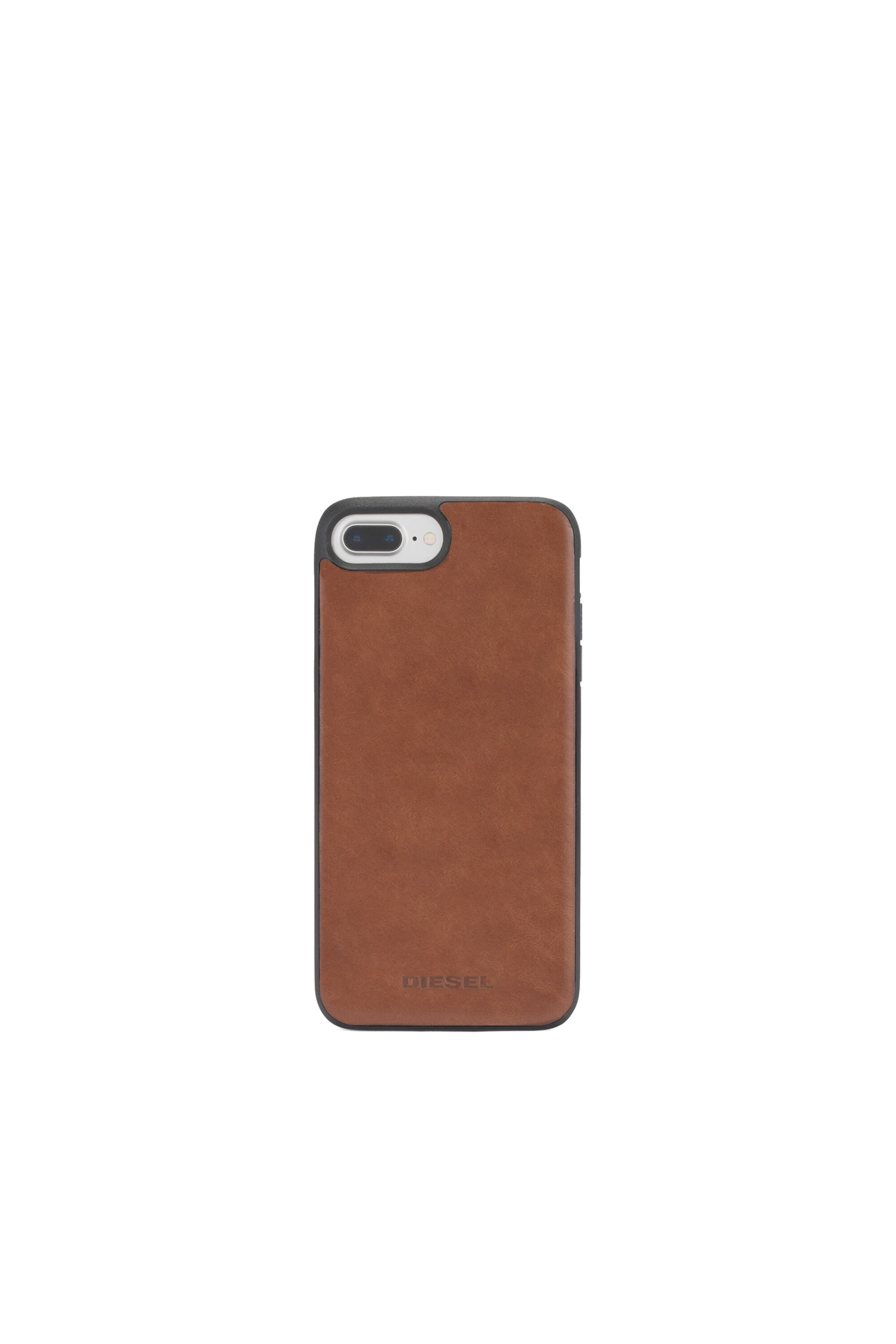 Diesel - BROWN LEATHER IPHONE X CASE, Coque en cuir marron, iPhone X Mixte in Marron - 2