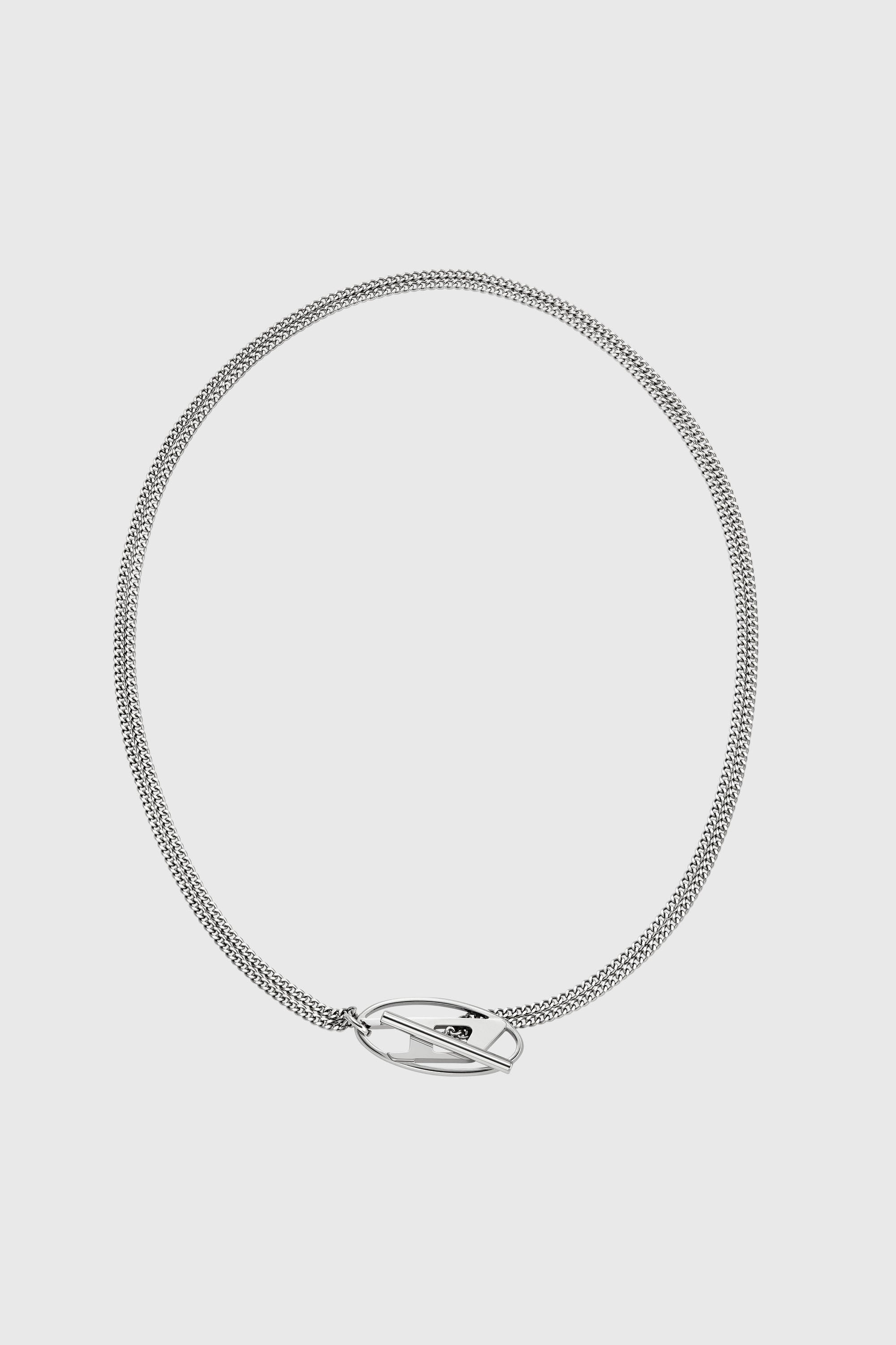 Diesel - DX1534040, Collar de cadena de acero inoxidable Unisex in Plateado - 1