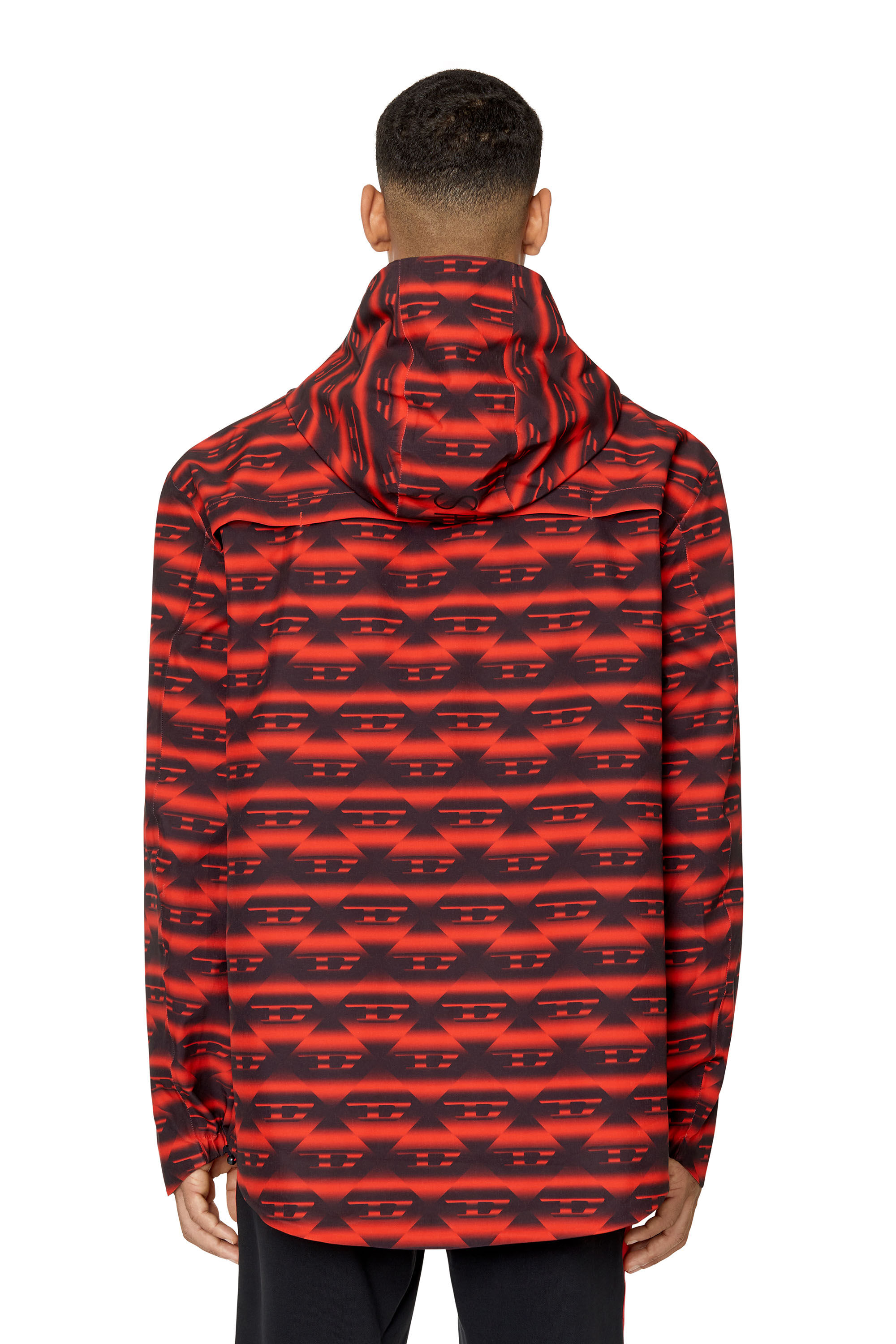 Diesel - AMWT-VOZLEY-WT25, Coupe-vent monogrammé Homme in Rouge - 5