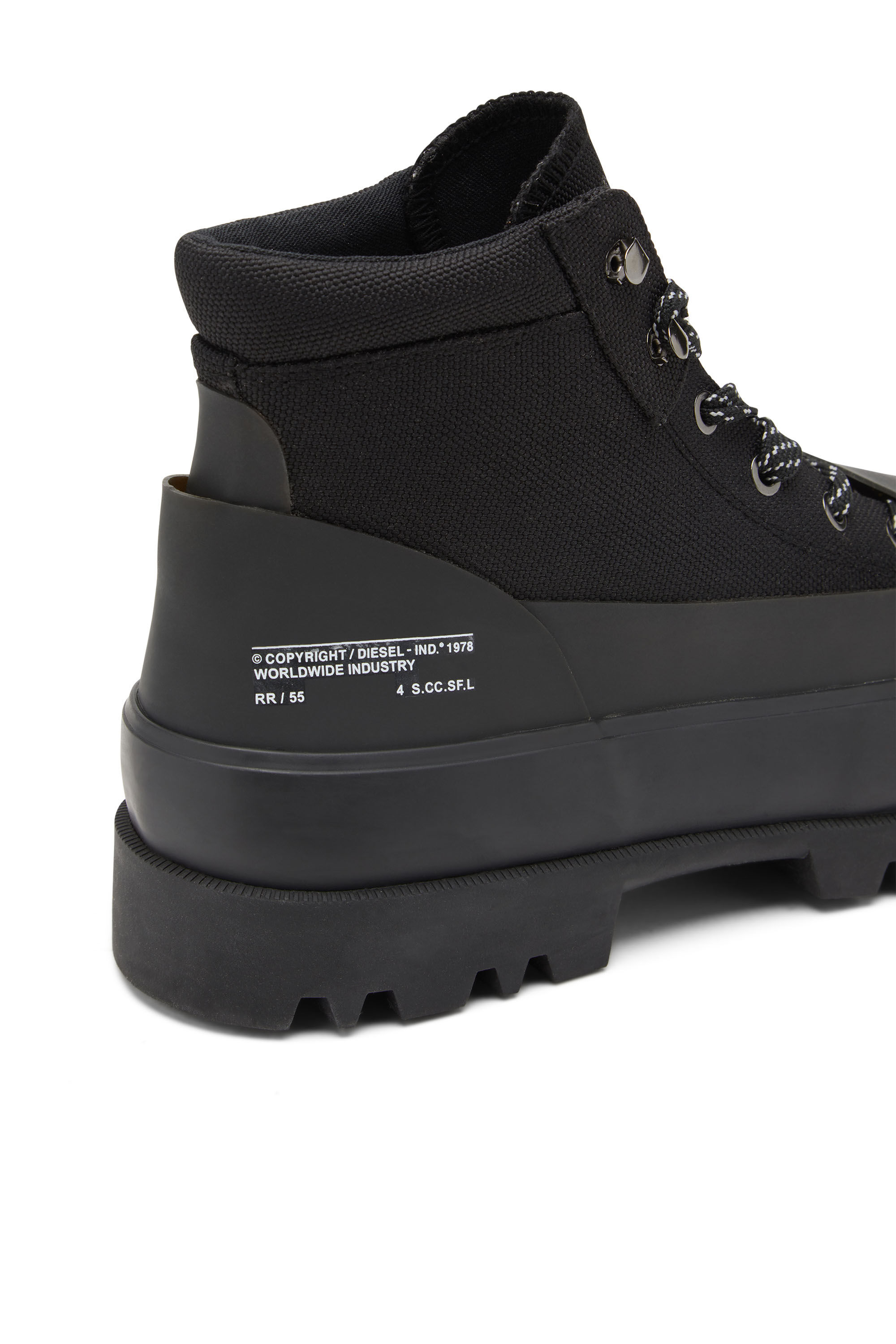 Diesel - D-HIKO BT X, Male's D-Hiko Bt X - Ankle boots in ballistic nylon in Black - 7