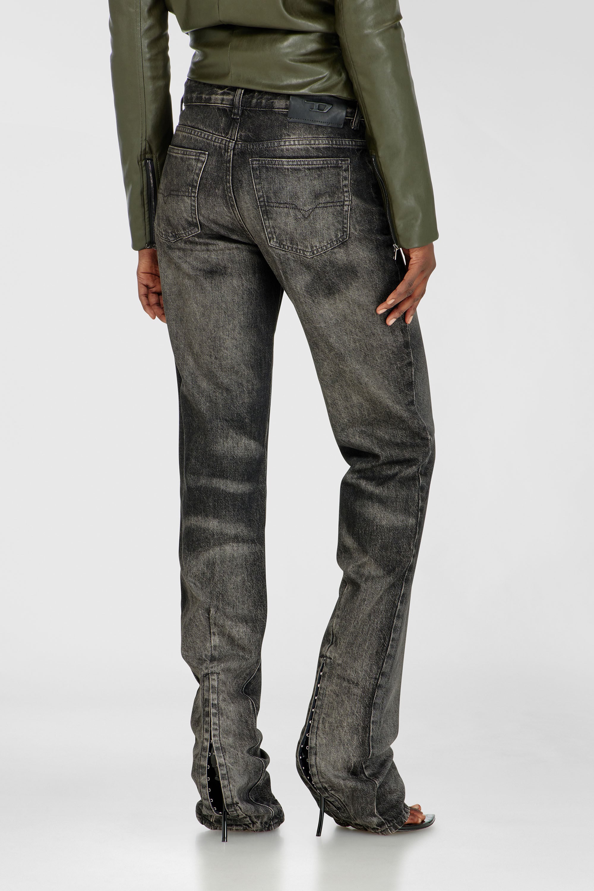 Diesel - Regular Jeans D-Heel 09R33 Mujer, Negro/Gris oscuro - 5