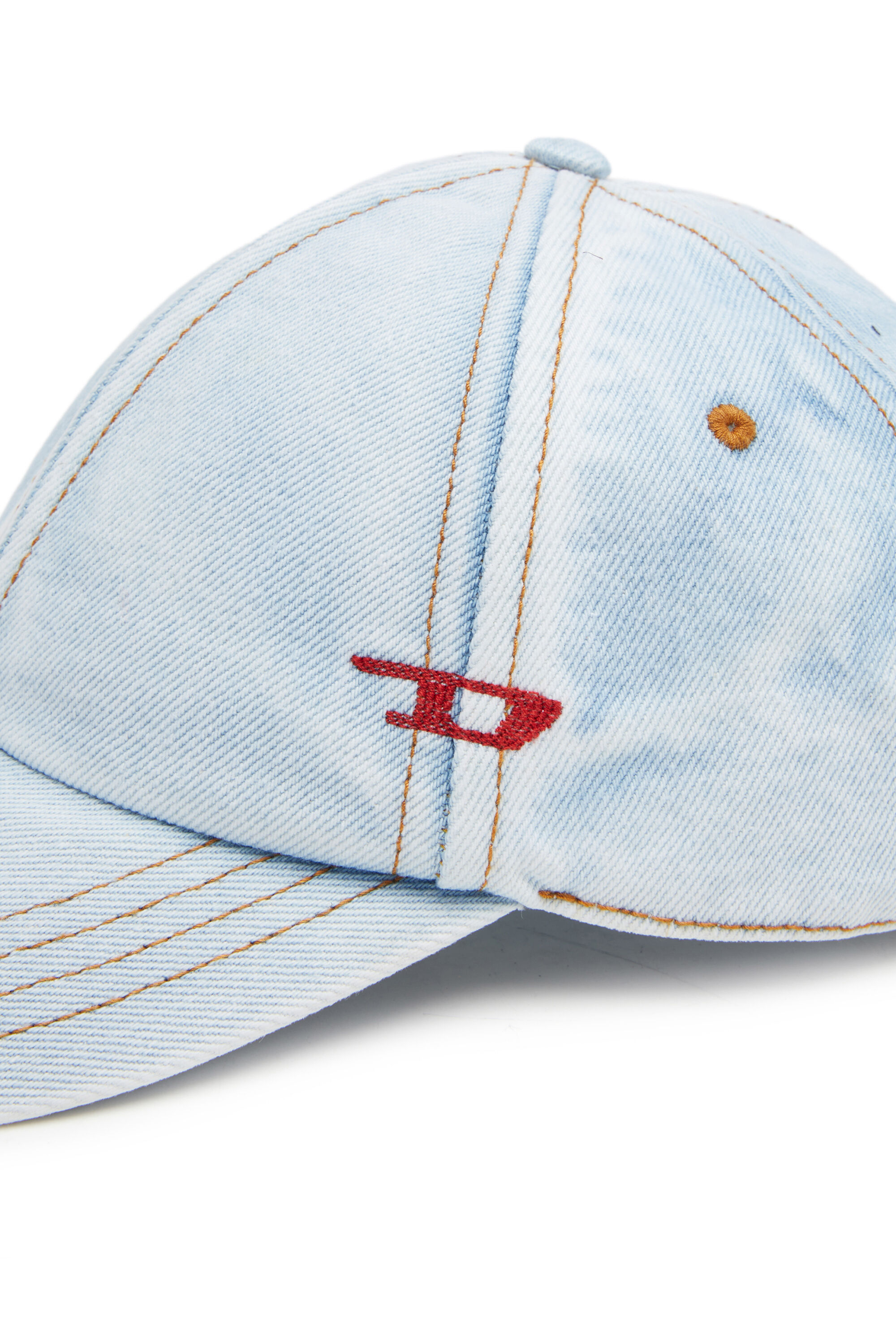 Diesel - C-LIB-3, Male's Baseball cap in denim in Light Blue - 3