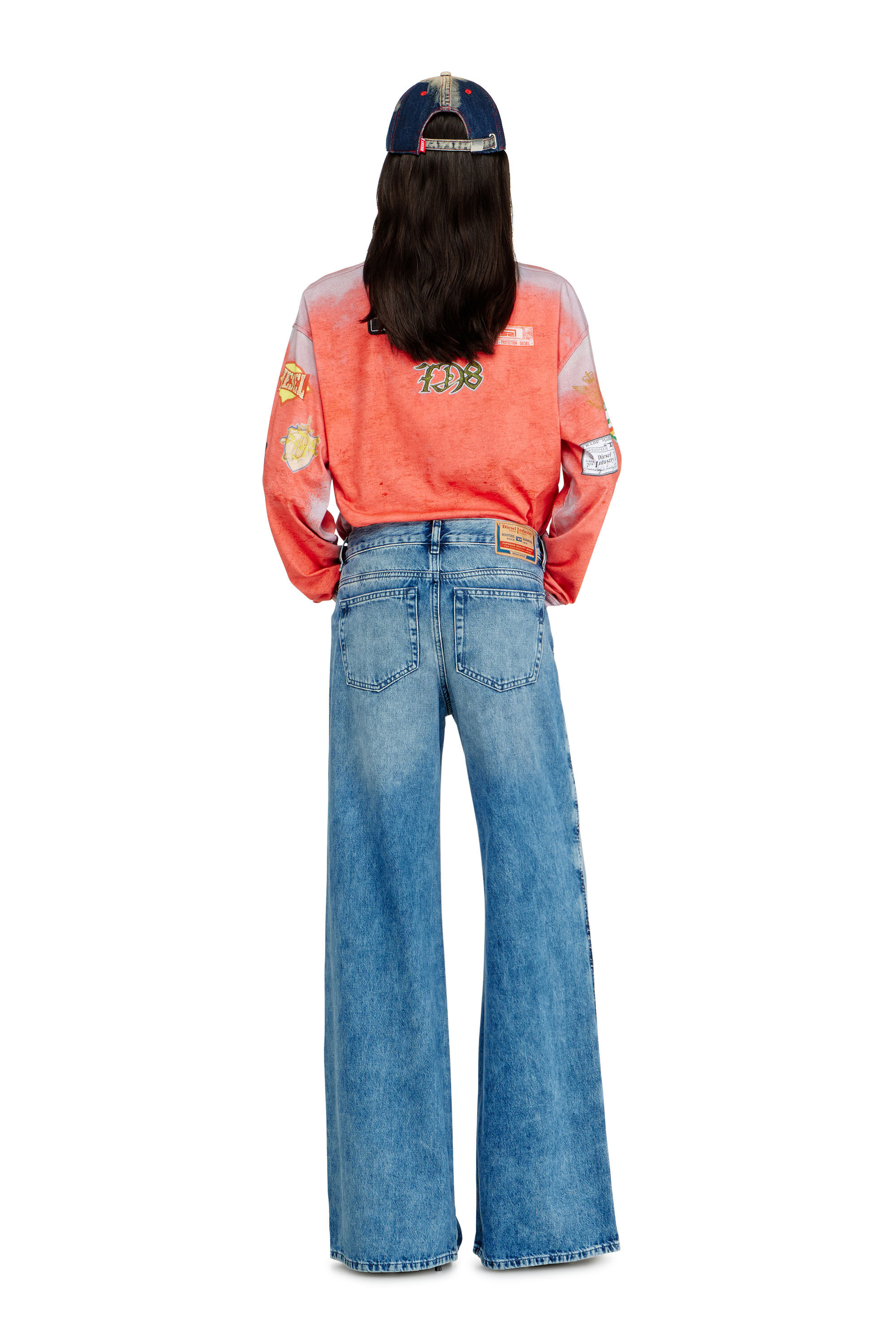 Diesel - Woman's Flare Jeans 1978 D-Akemi 0ADCJ, Medium blue - 3