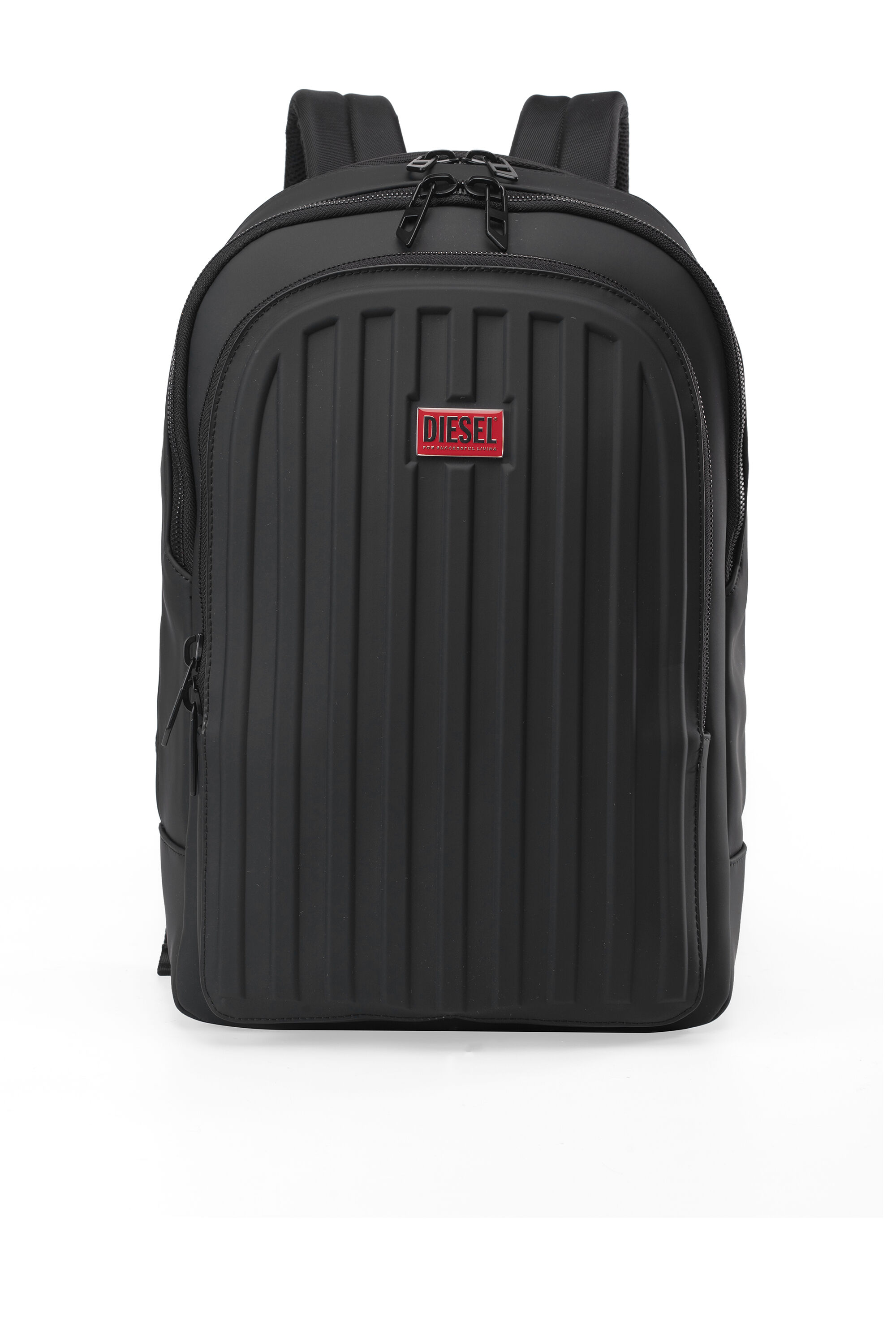 Diesel - DIESEL ALUMINUM BACKPACK DSB003, Sac &agrave; dos d'affaires fonctionnel Mixte in Noir - 1
