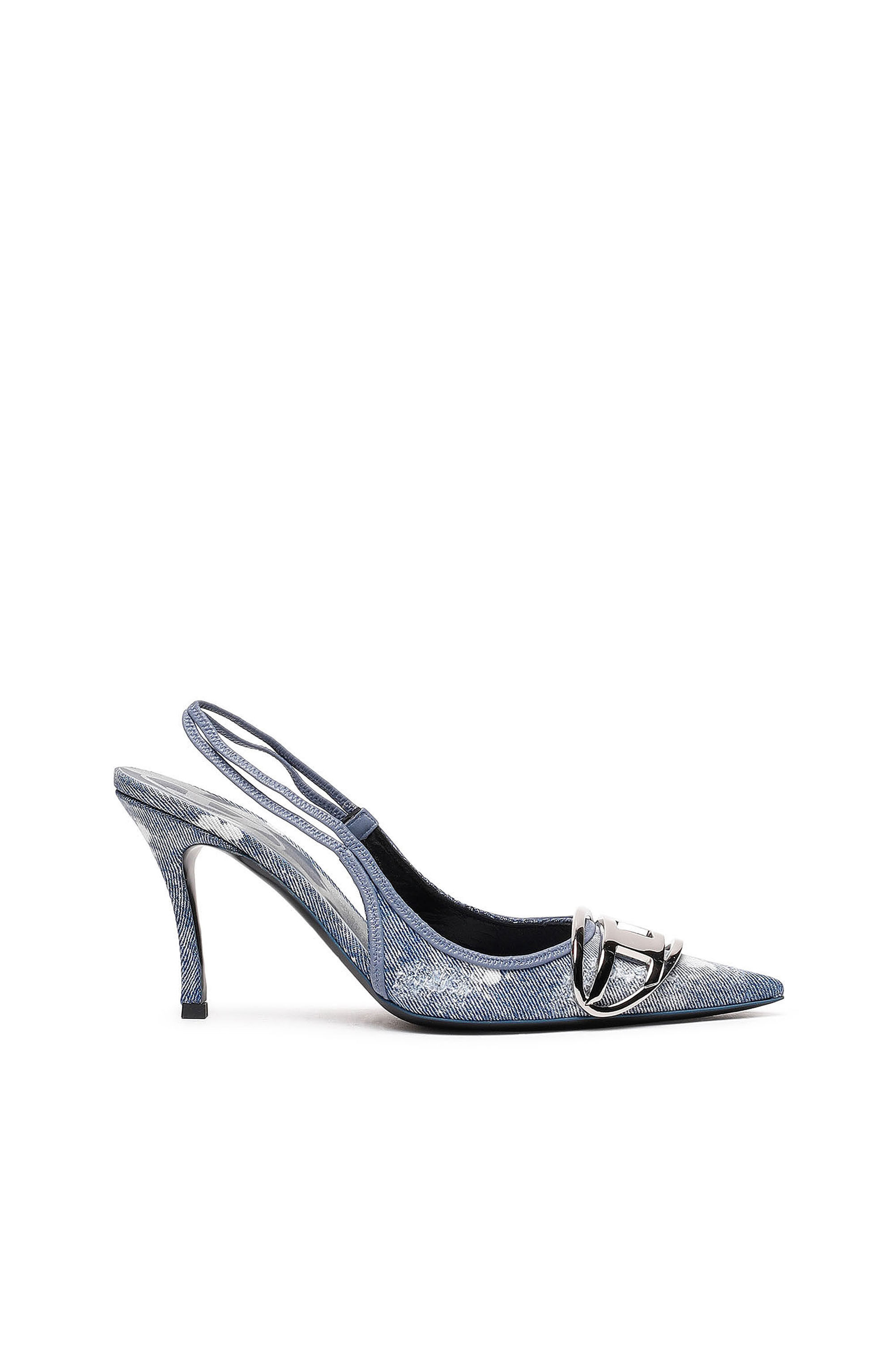 D-VENUS SB Woman: Slingback pumps in distressed denim | Diesel