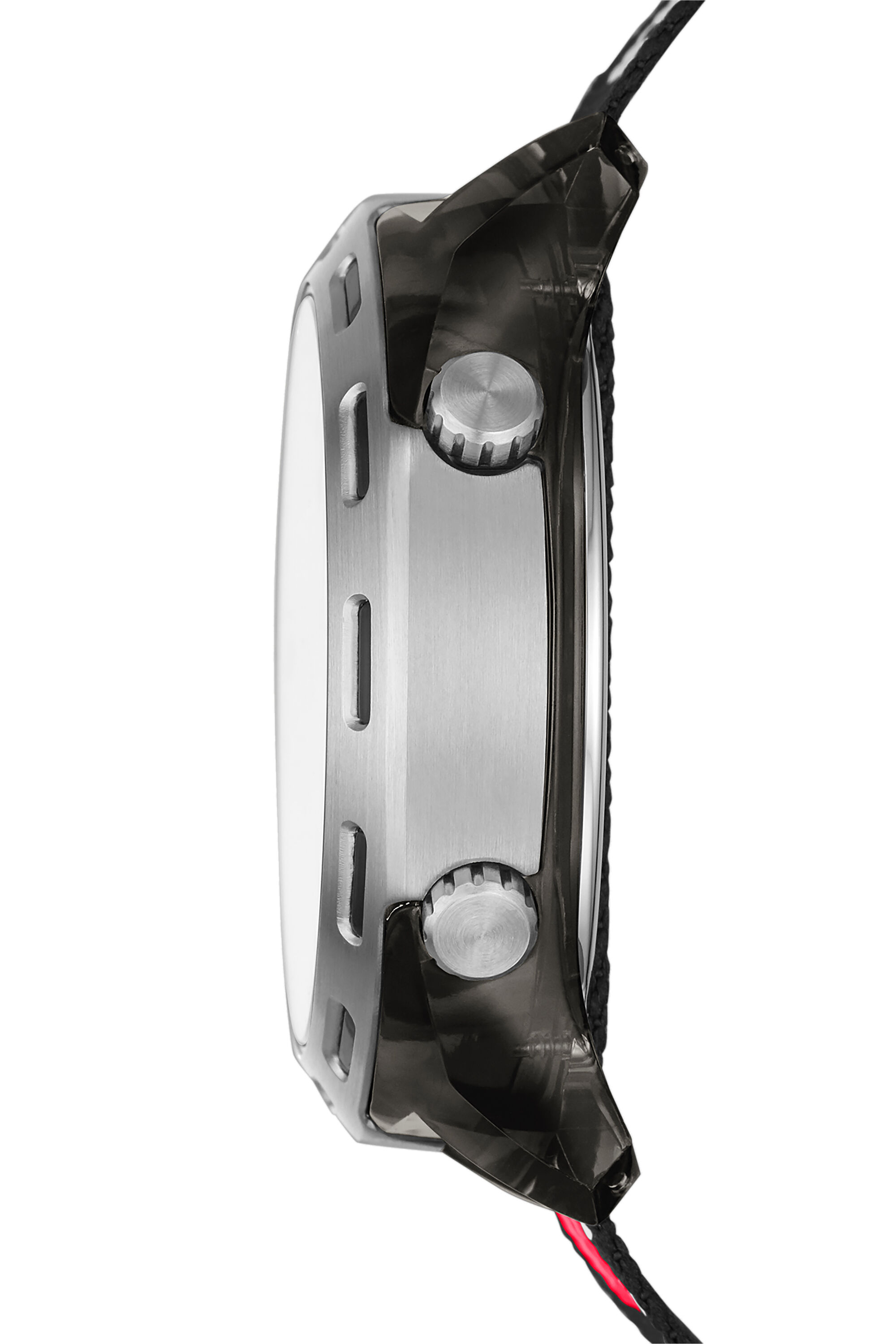 DZ1914 Man: Crusher Digital Black Nylon Watch | Diesel