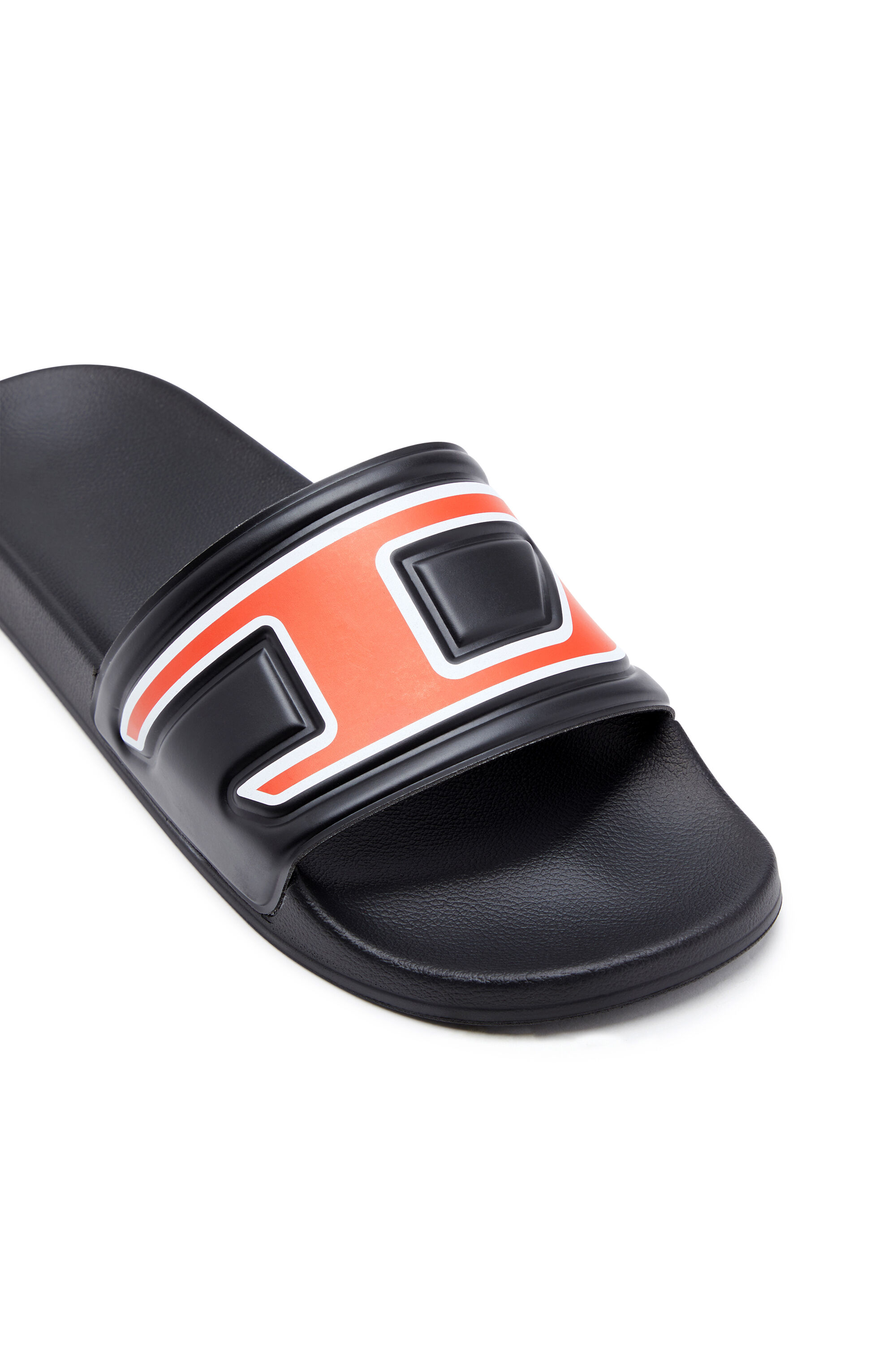 Diesel - SA-MAYEMI D, Sa-Mayemi-Claquettes de piscine avec logo D intégré Homme in Noir - 6