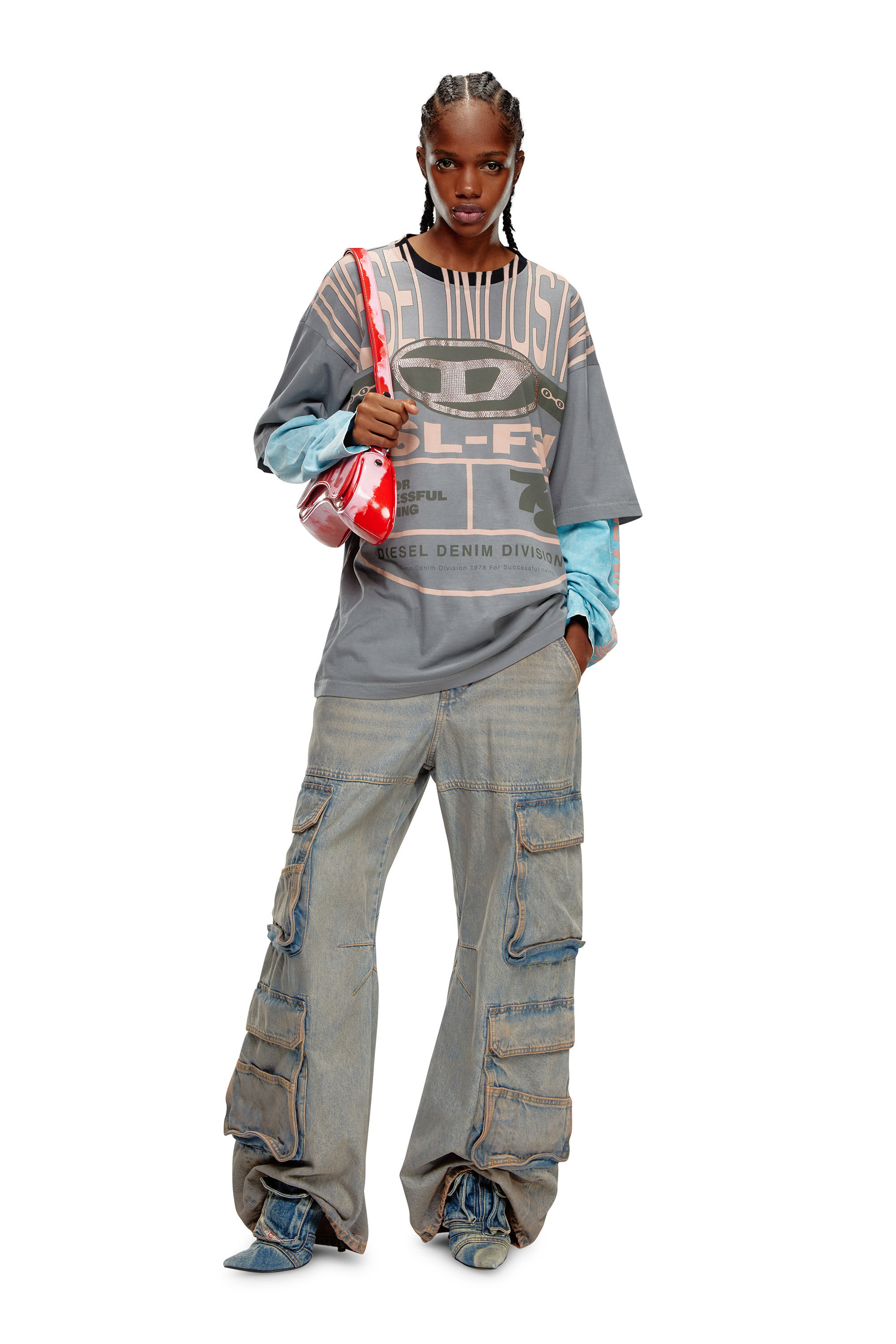 Diesel - Female's Relaxed Jeans 1996 D-Sire 0KIAI, Light Blue - 1