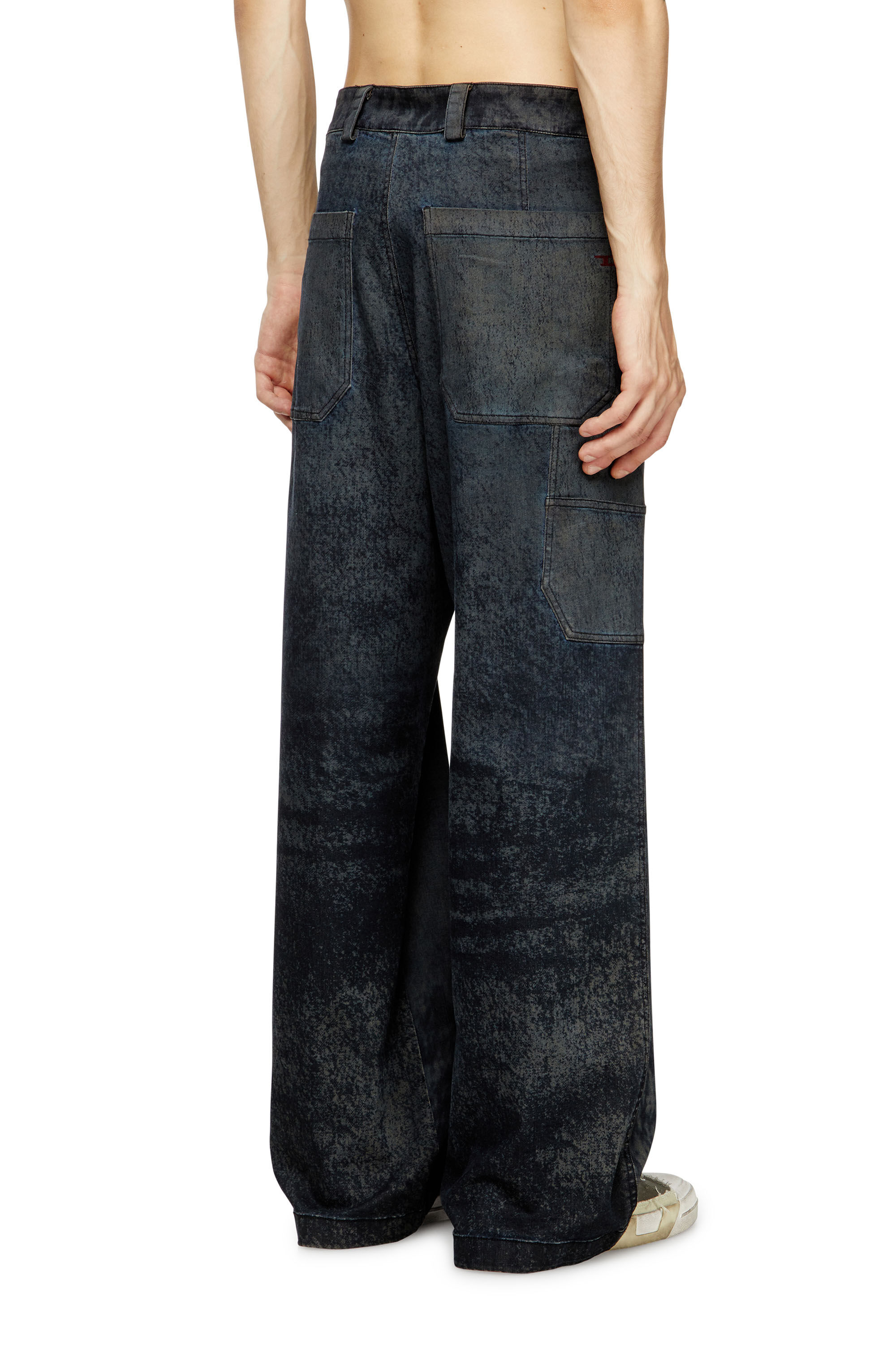 Men's Utility pants in cotton blend | Black | Diesel