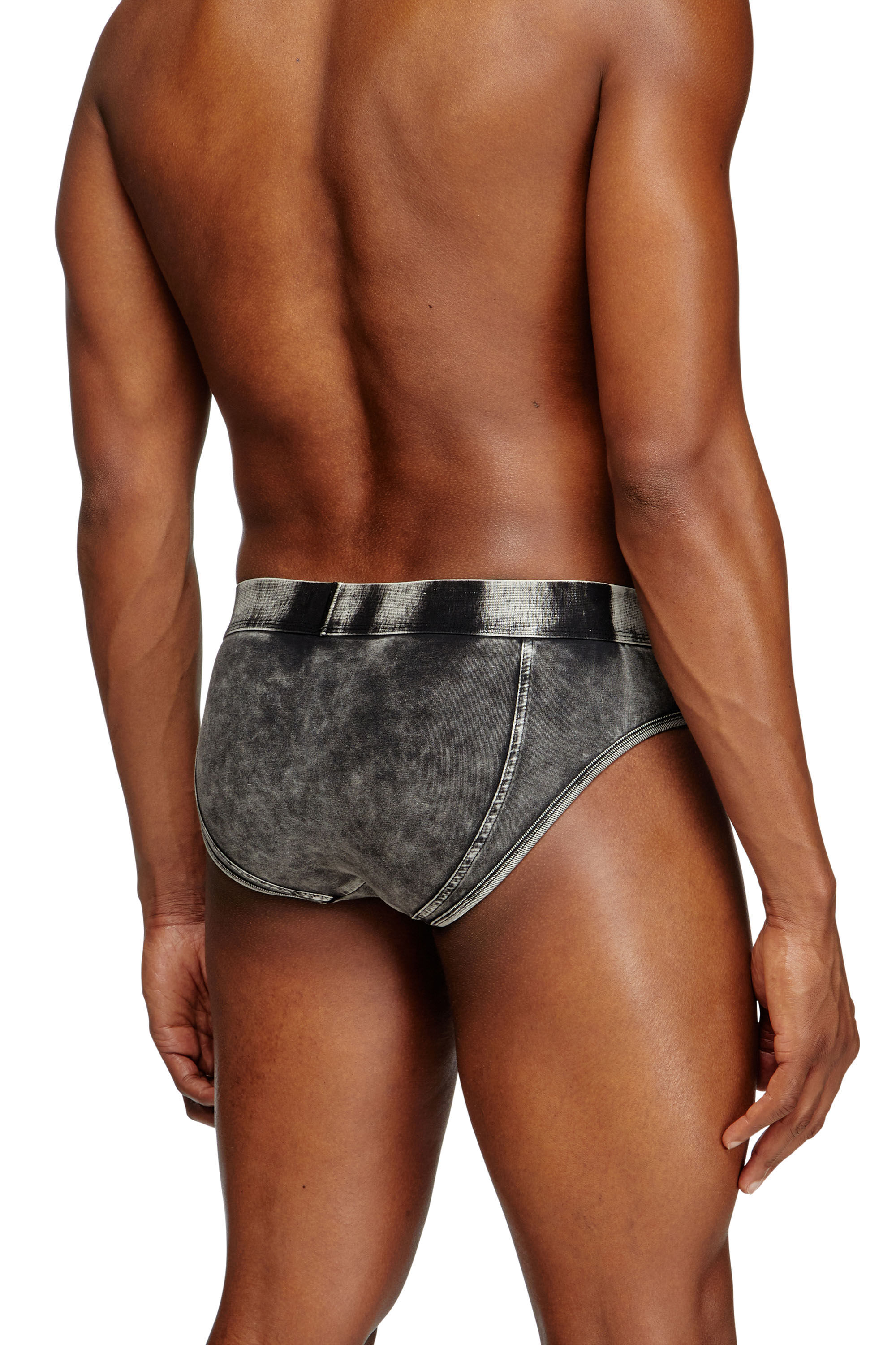 DIESEL LIFETIME DENIMEDミニバストン Men's Denim-effect briefs | Black | Diesel