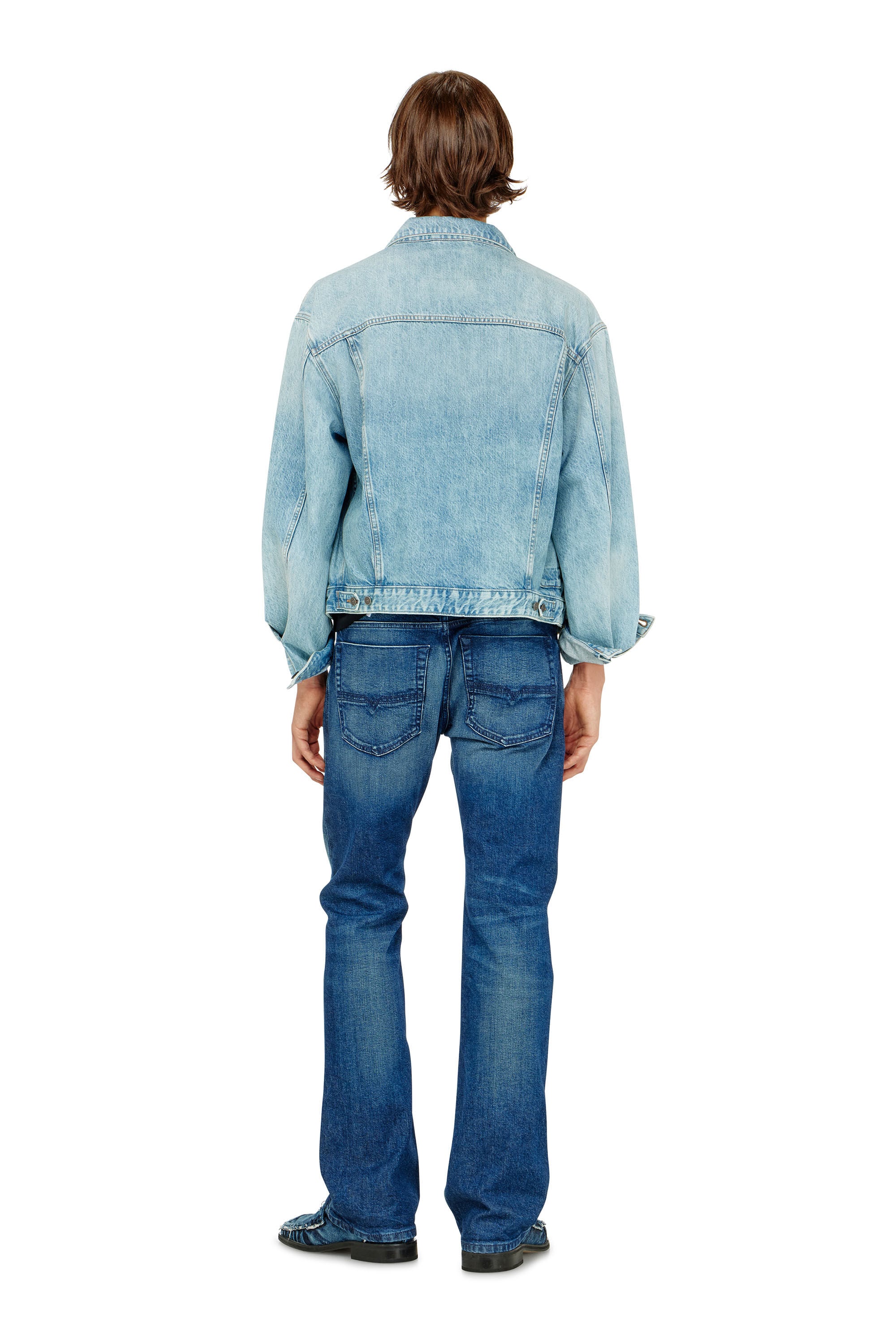 Diesel - Bootcut Jeans 2007 Zatiny 09L51 Homme, Bleu Fonc&eacute; - Image 3