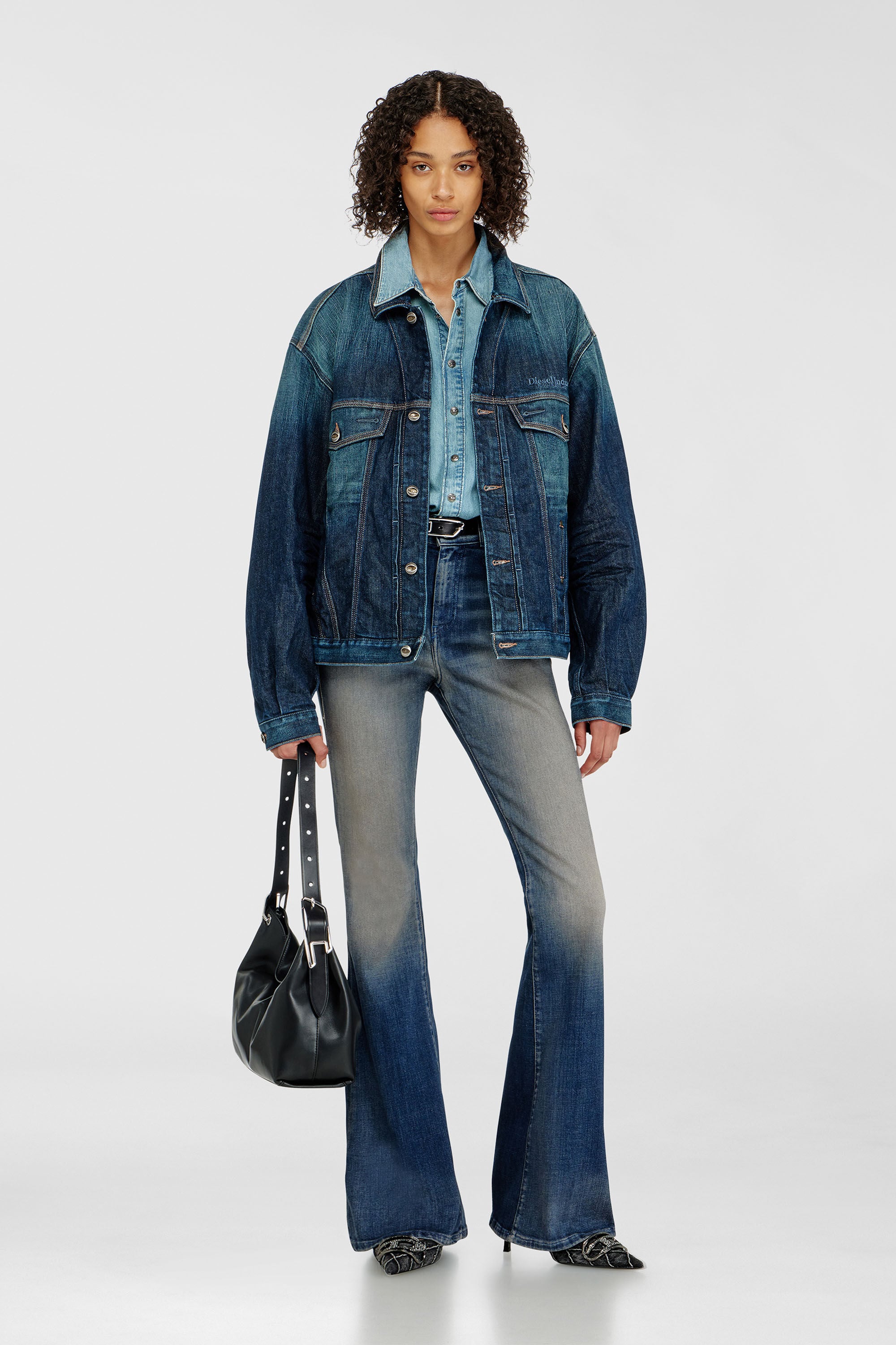 Diesel - Female's Bootcut Jeans 1973 D-Partt 09P67, Dark Blue - 1