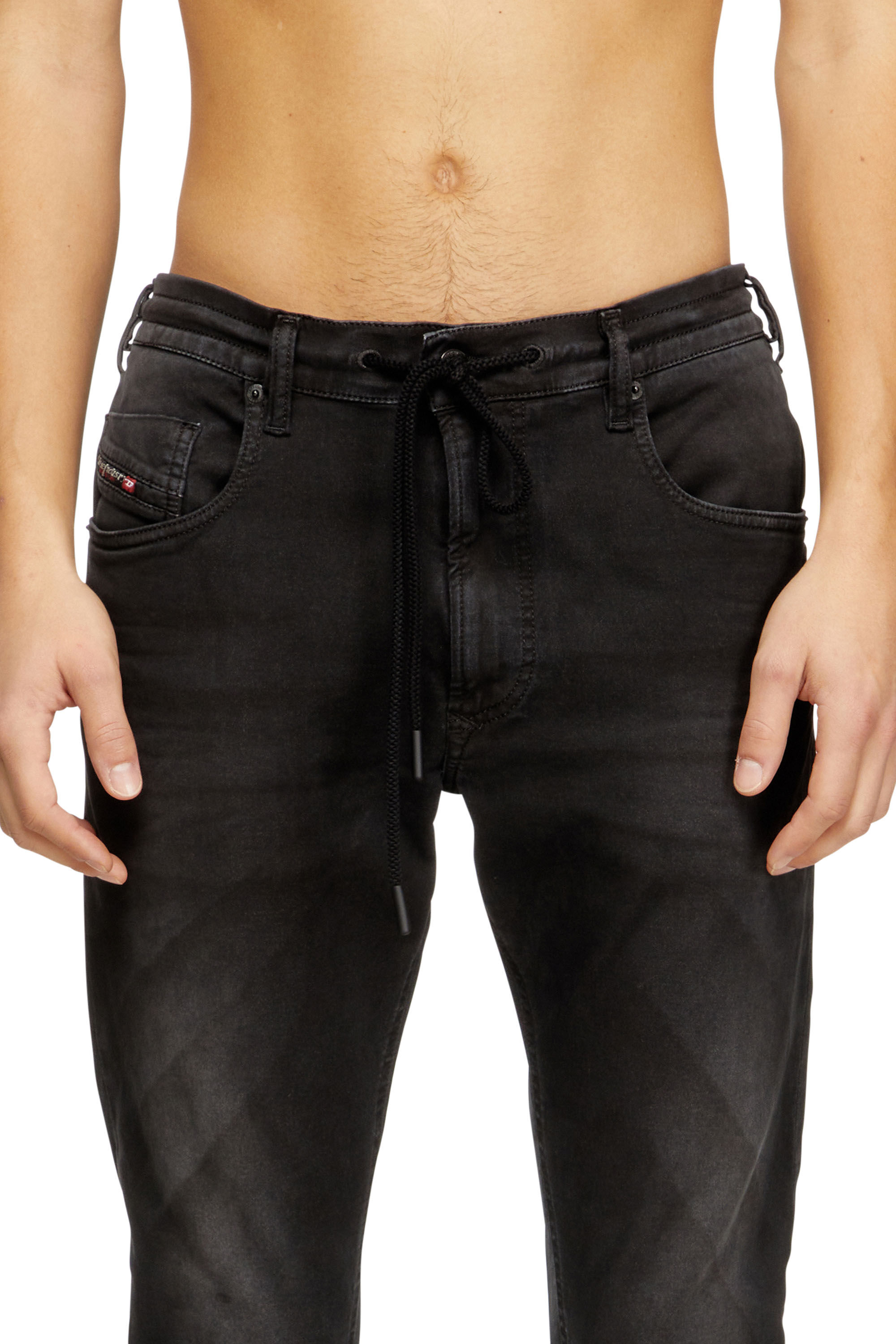   Jeans ブラックボディバッグ Men's Regular Jeans | Black | Diesel 2032 D-Krooley Joggjeans®