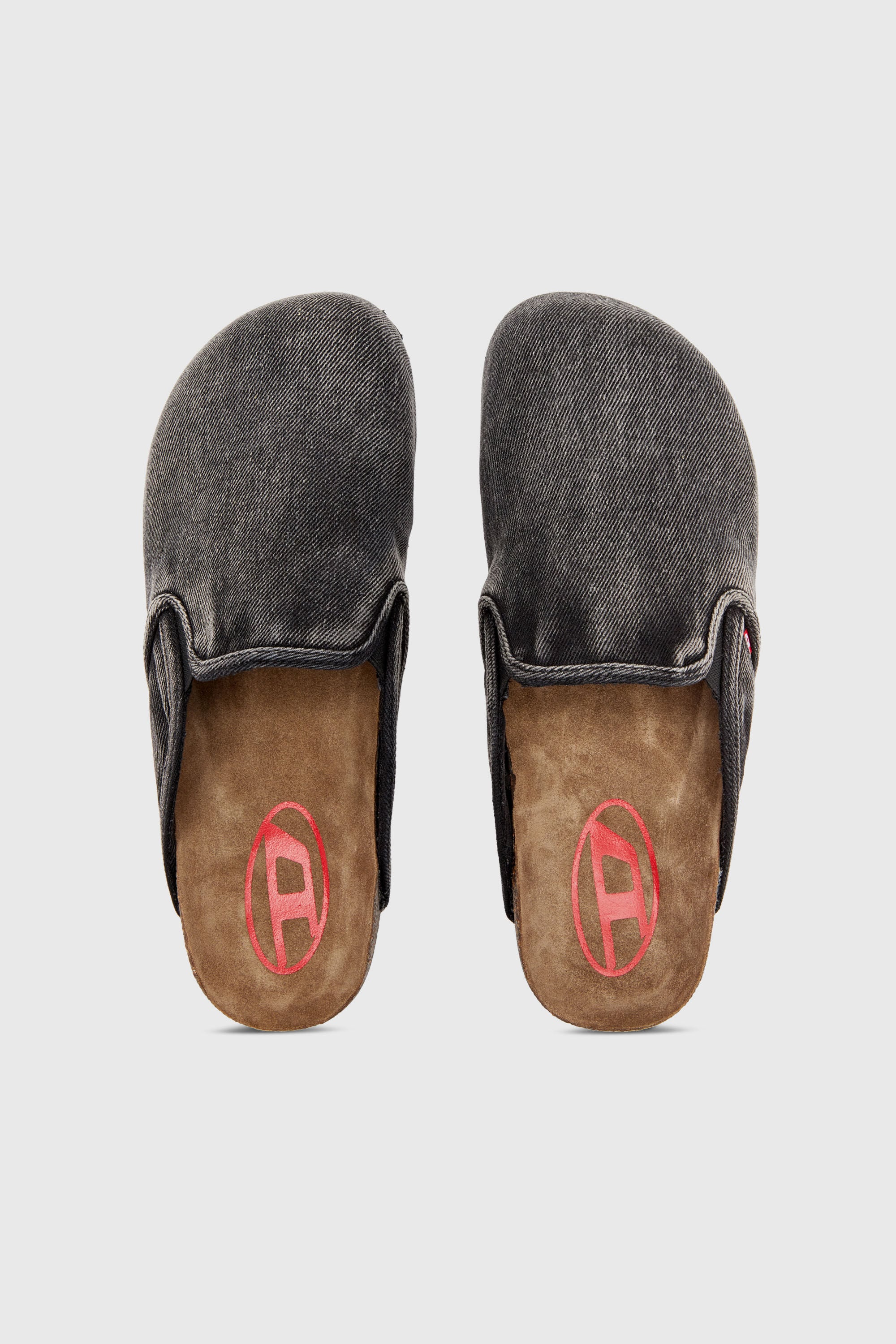 Diesel - D-WOODSTOCK SLIP-ON, D-Woodstock-Zapatos planos sin tal&oacute;n en cuero napa Hombre in Negro - 5