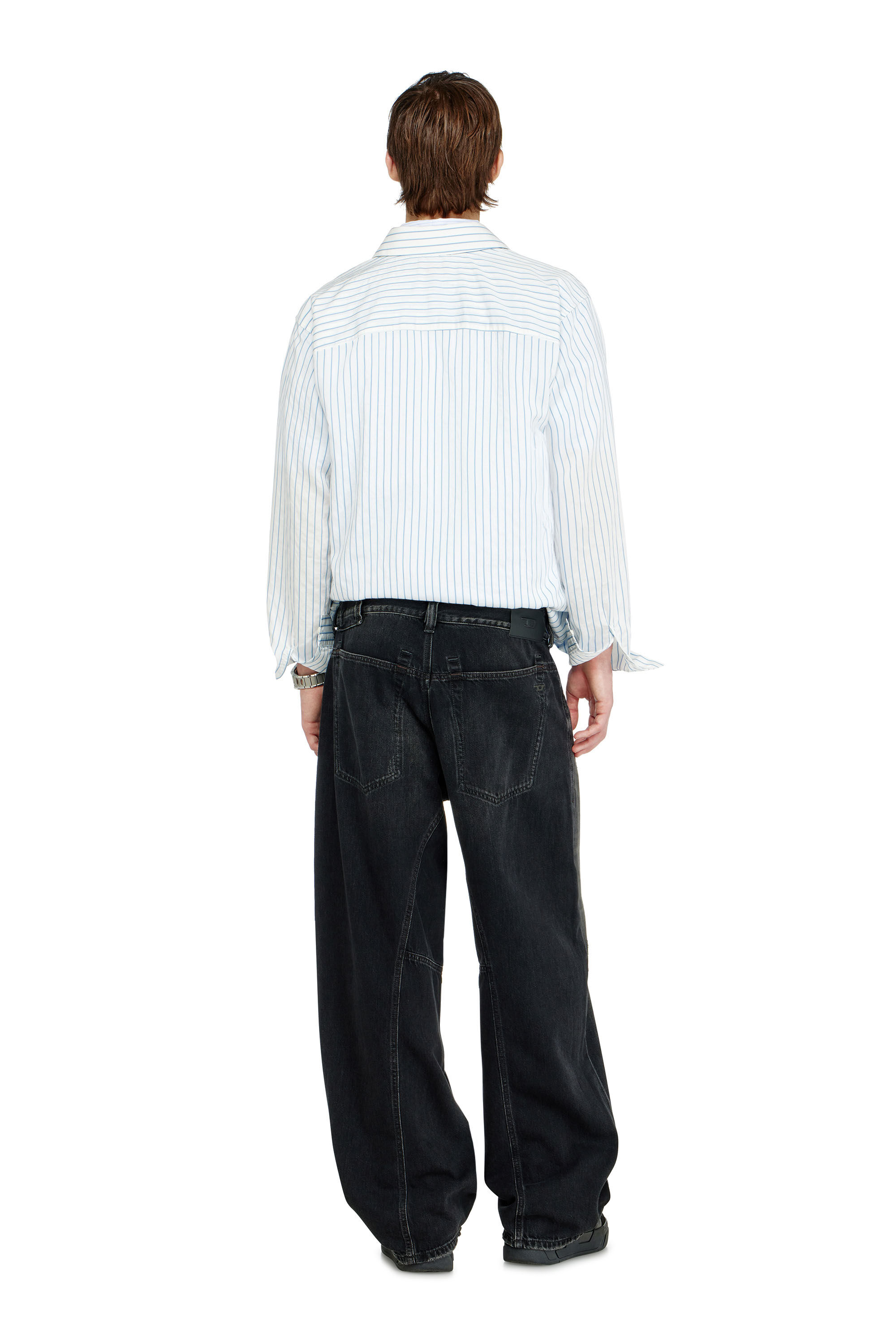 Diesel - Relaxed Jeans 1997 D-Enim-M 09P65 Unisex, Negro/Gris oscuro - 3