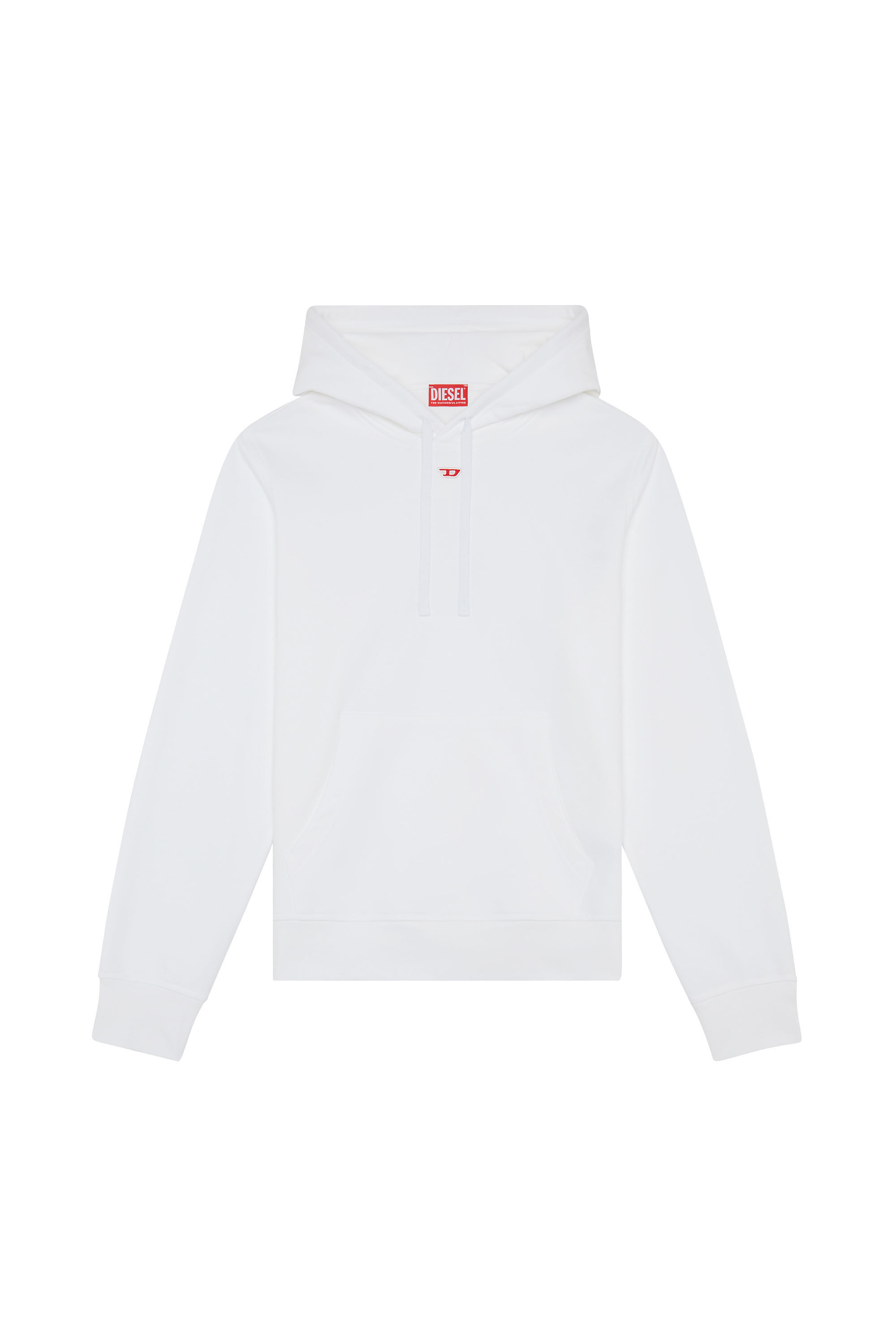 S-GINN-HOOD-D: Responsible hoodie with D logo | Diesel