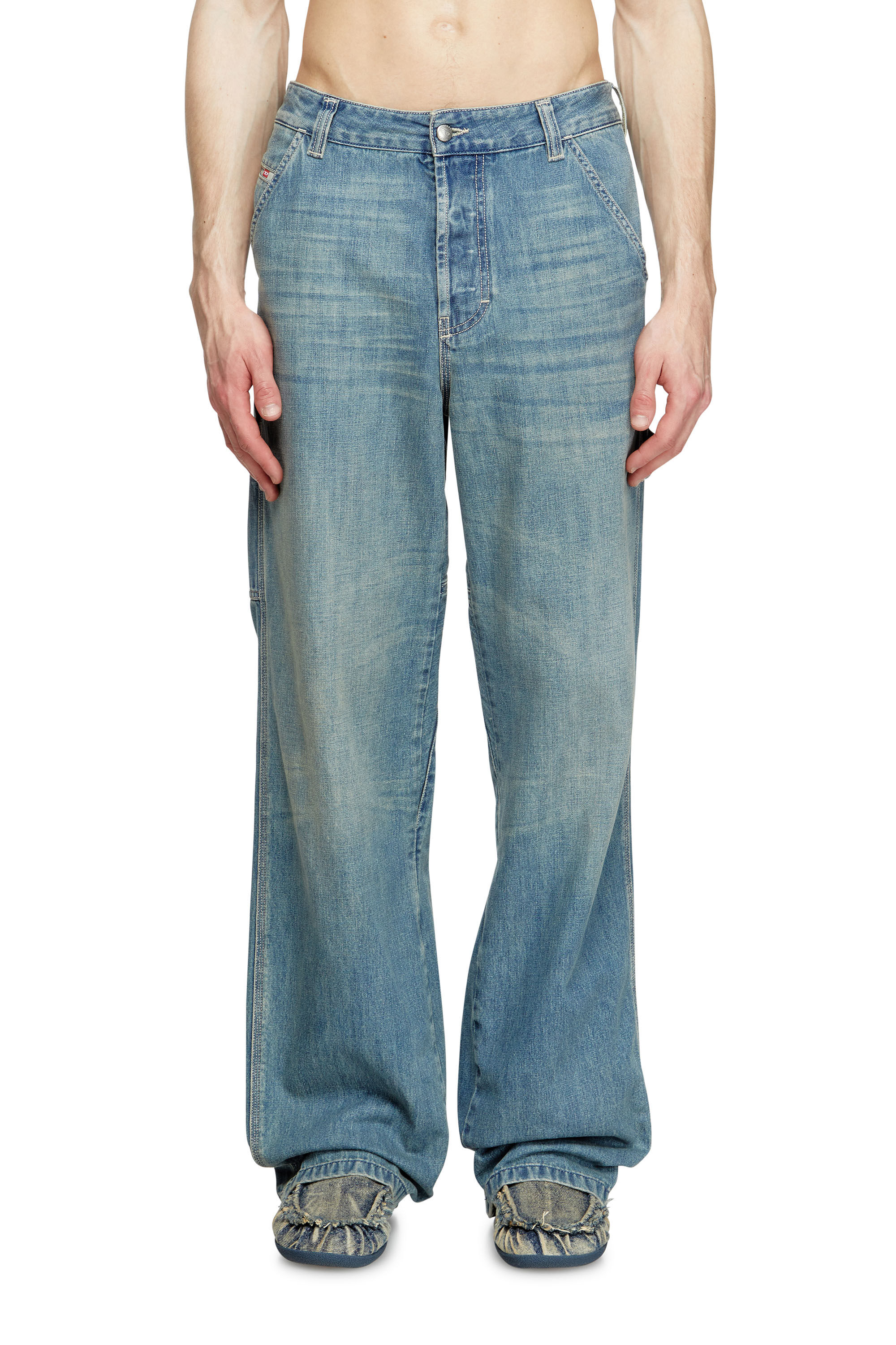 Men's Relaxed Jeans | Light Blue | Diesel D-Livery