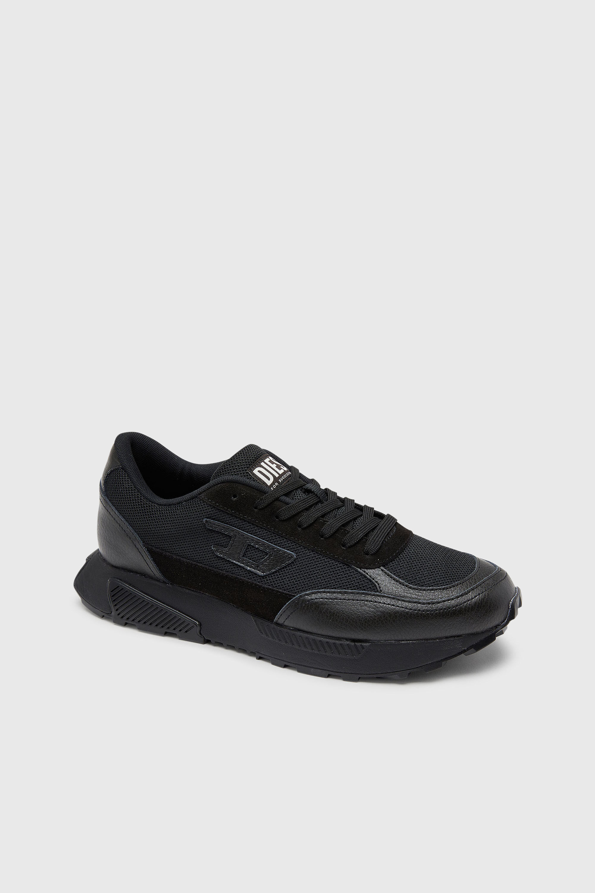Diesel - S-TAME D-UP, S-Tame-D - Zapatillas con detalles de ante y malla Hombre in Negro - 6
