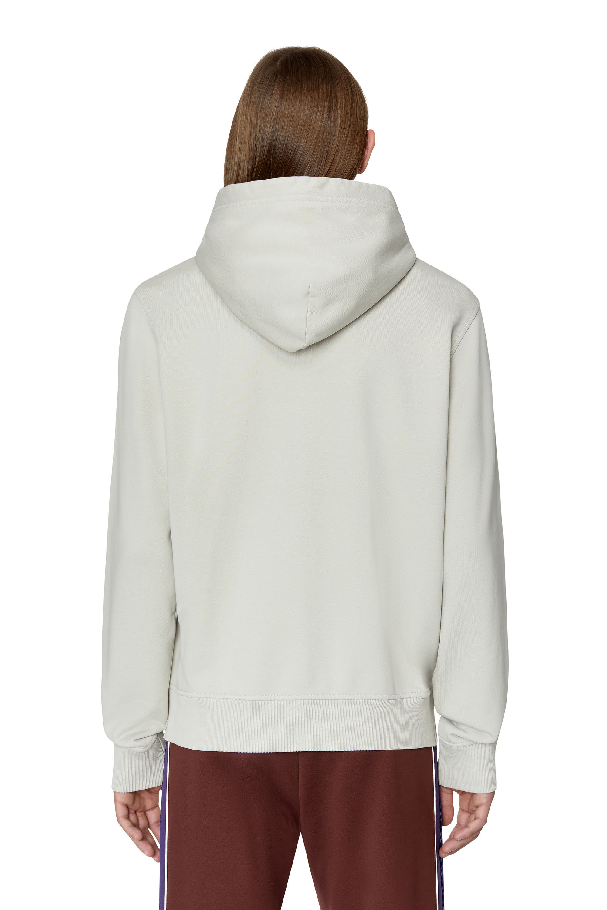 Diesel - S-GINN-HOOD-E2, Male's Hoodie with lenticular fly patch in Grey - 4