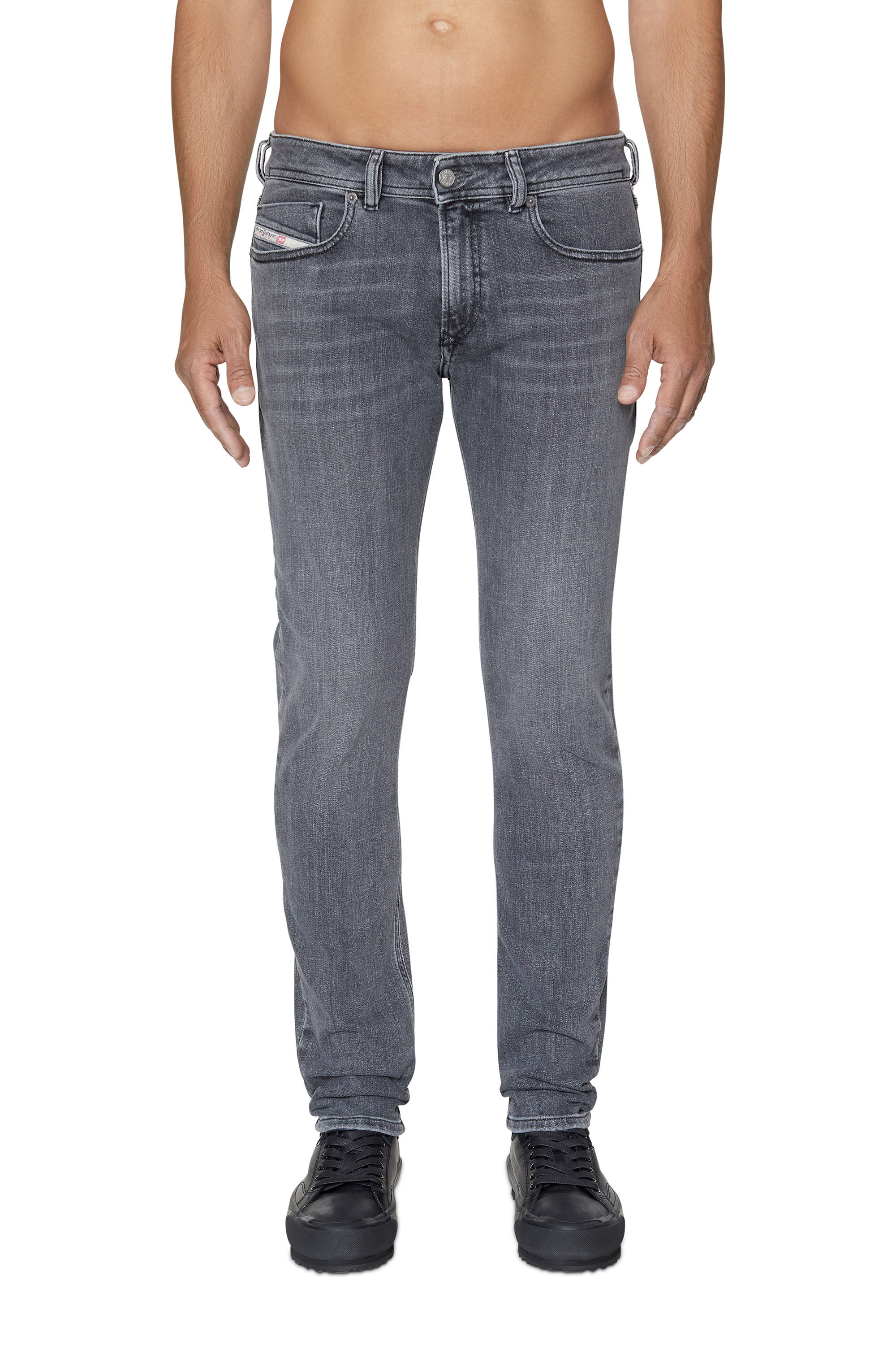 Diesel - Male's Skinny Jeans 1979 Sleenker 09B97, Black/Dark Grey - 3