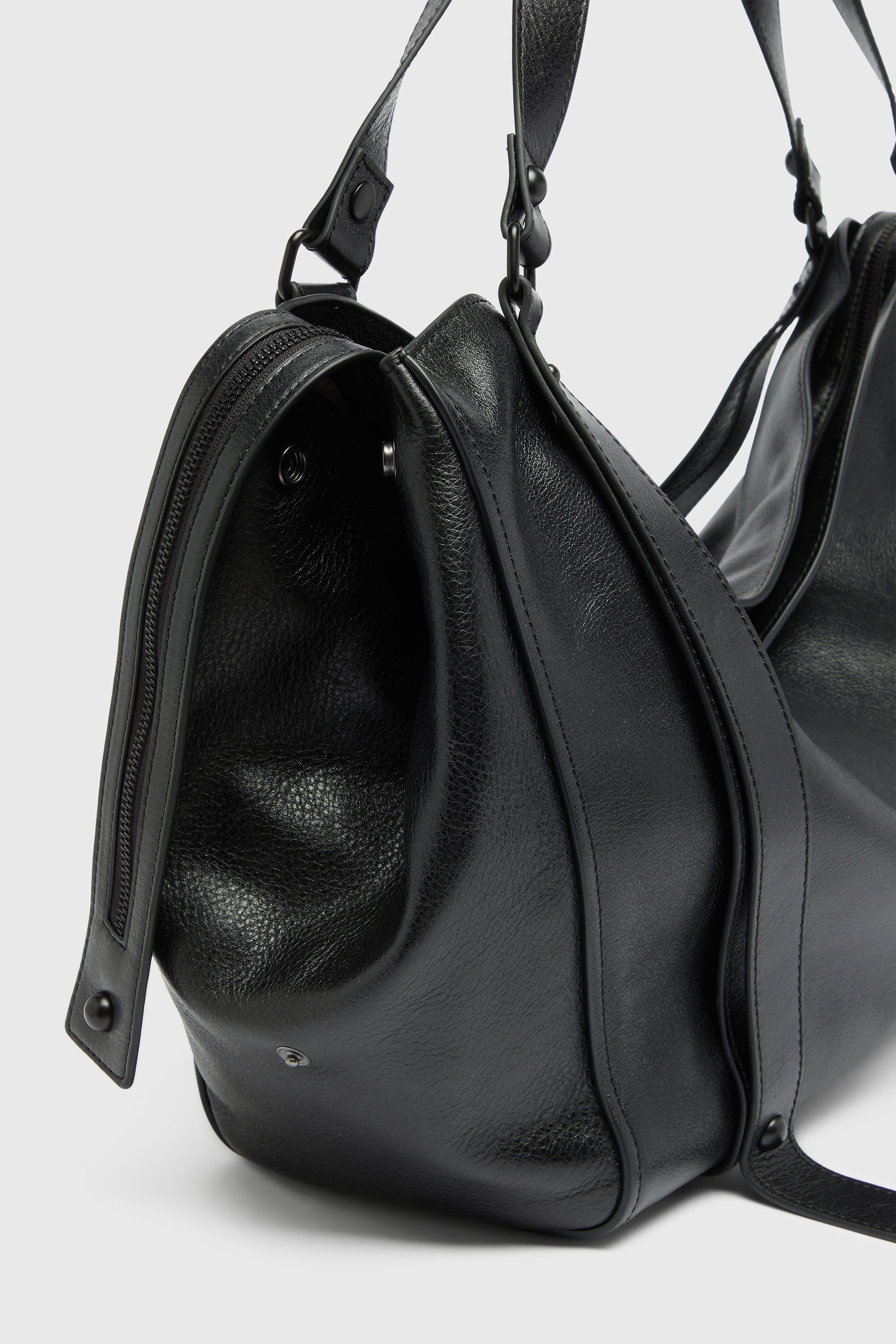 Diesel - D-ONE TOPHANDLE L, D-One-Bolso large con asa superior de piel Unisex in Negro - 6