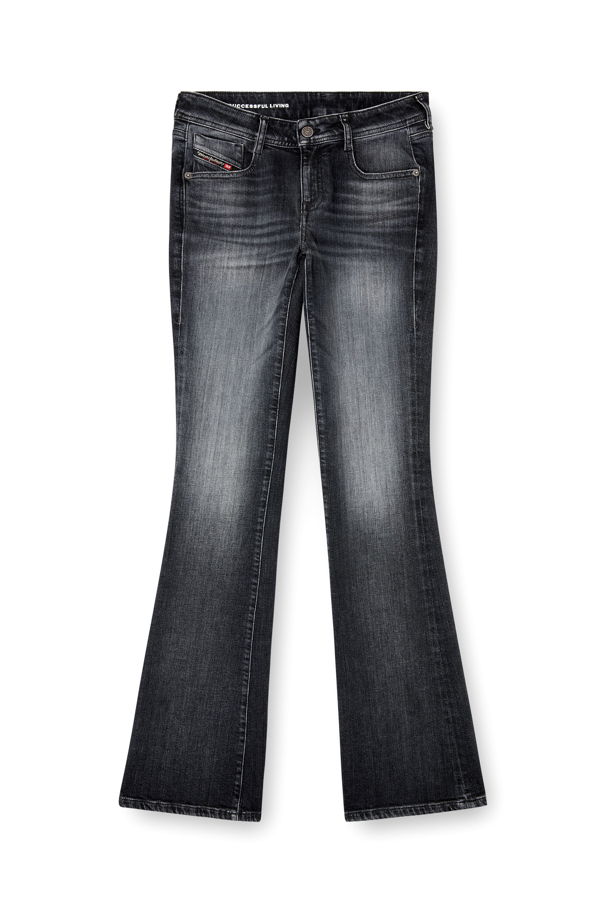 Women's Bootcut Jeans | Black/Dark grey | Diesel 1969 D-Ebbey