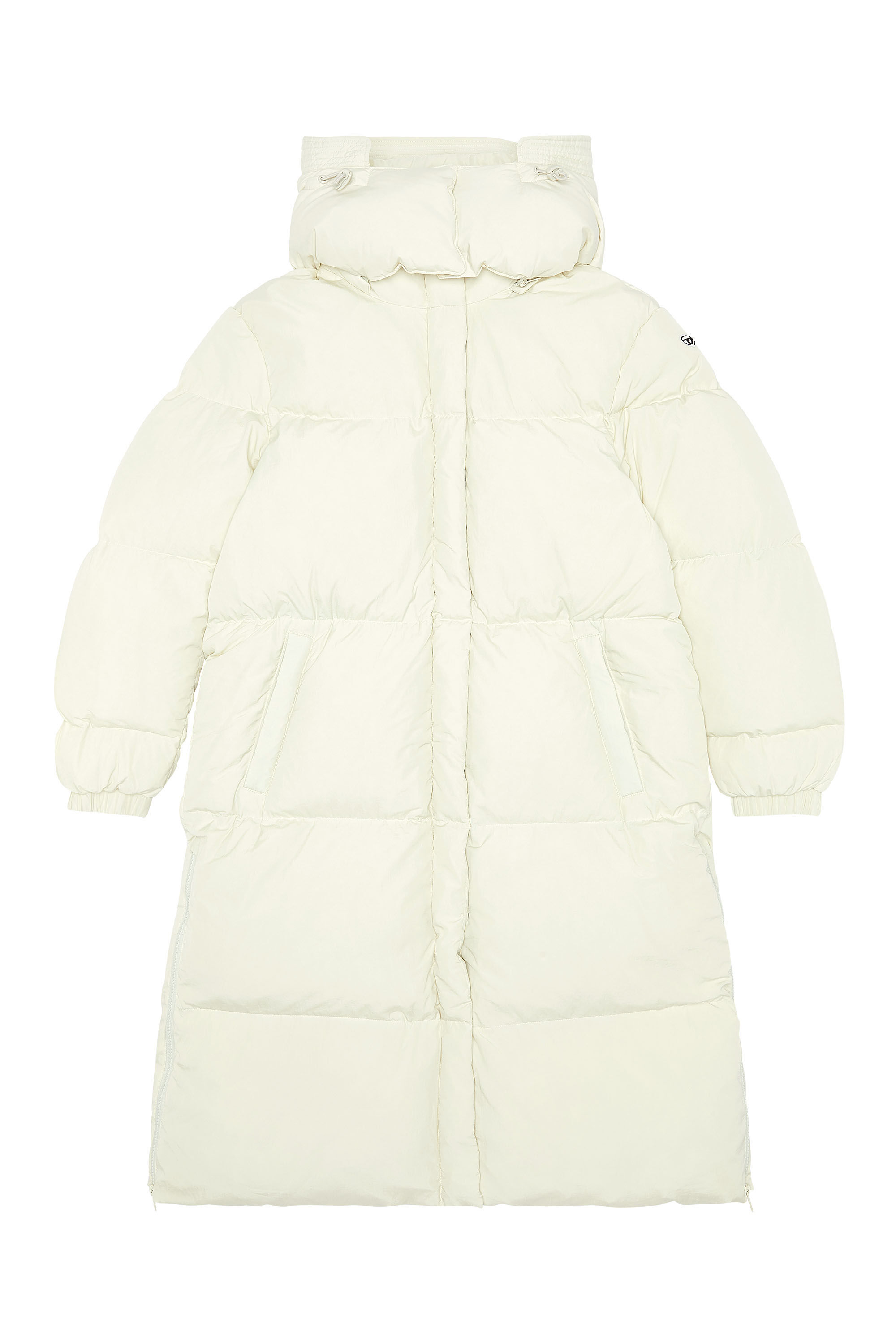 Women's Down coat in recycled nylon taslan | White | Diesel