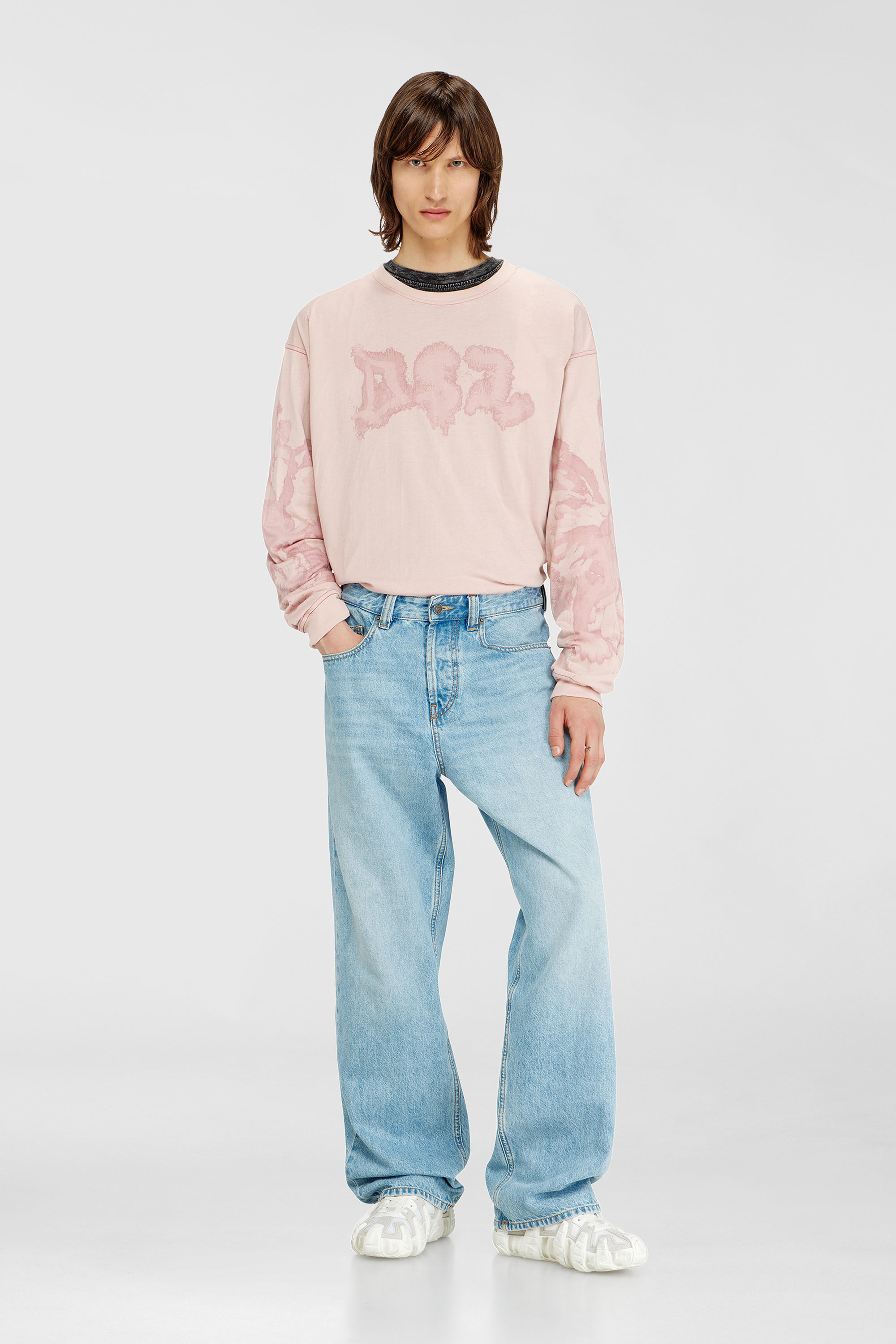 Light Wash Baggy Jeans for Men | Diesel® US