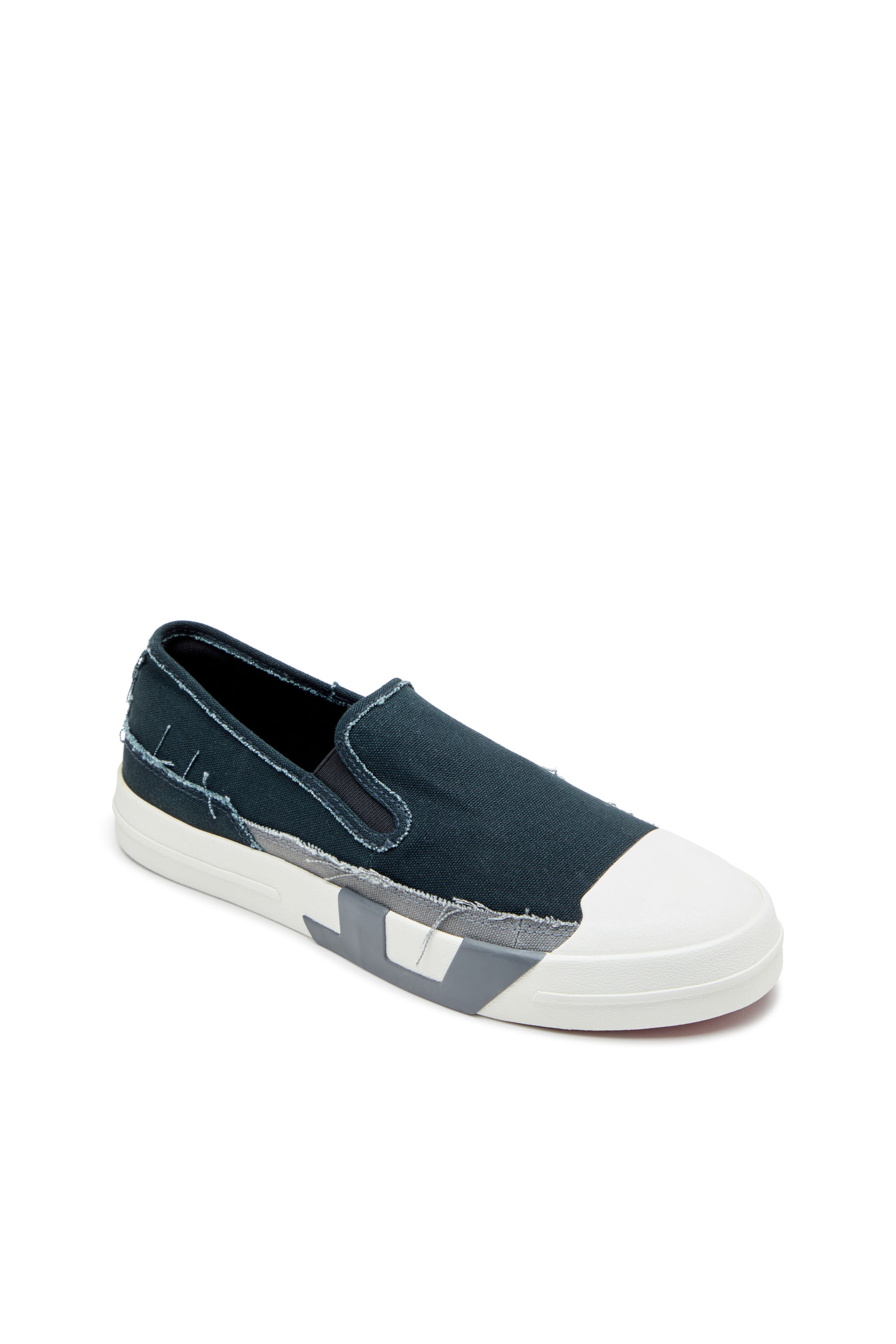 Diesel - S-D-VERSE SO, S-D-Verse-Sneakers sans lacets en toile effilochée Homme in Polychrome - 6