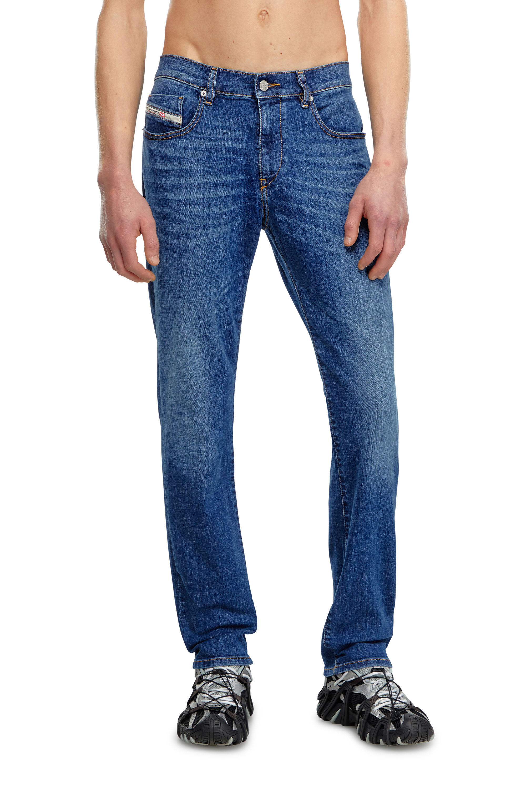 Diesel - Slim Jeans 2019 D-Strukt 09K04 Homme, Bleu moyen - Image 3