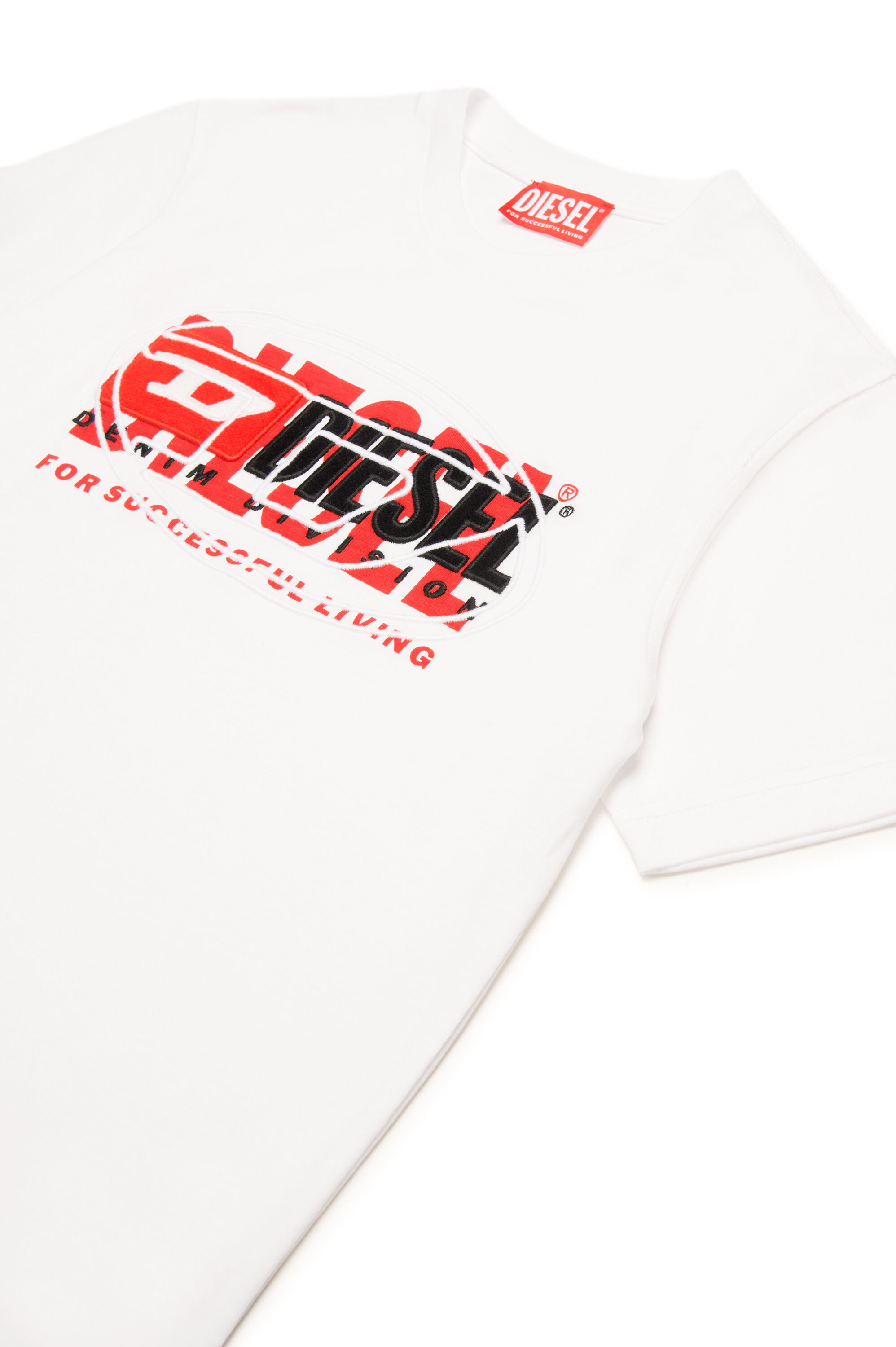 T-shirt with superimposed logos | White | 4-16 YEARS Boys