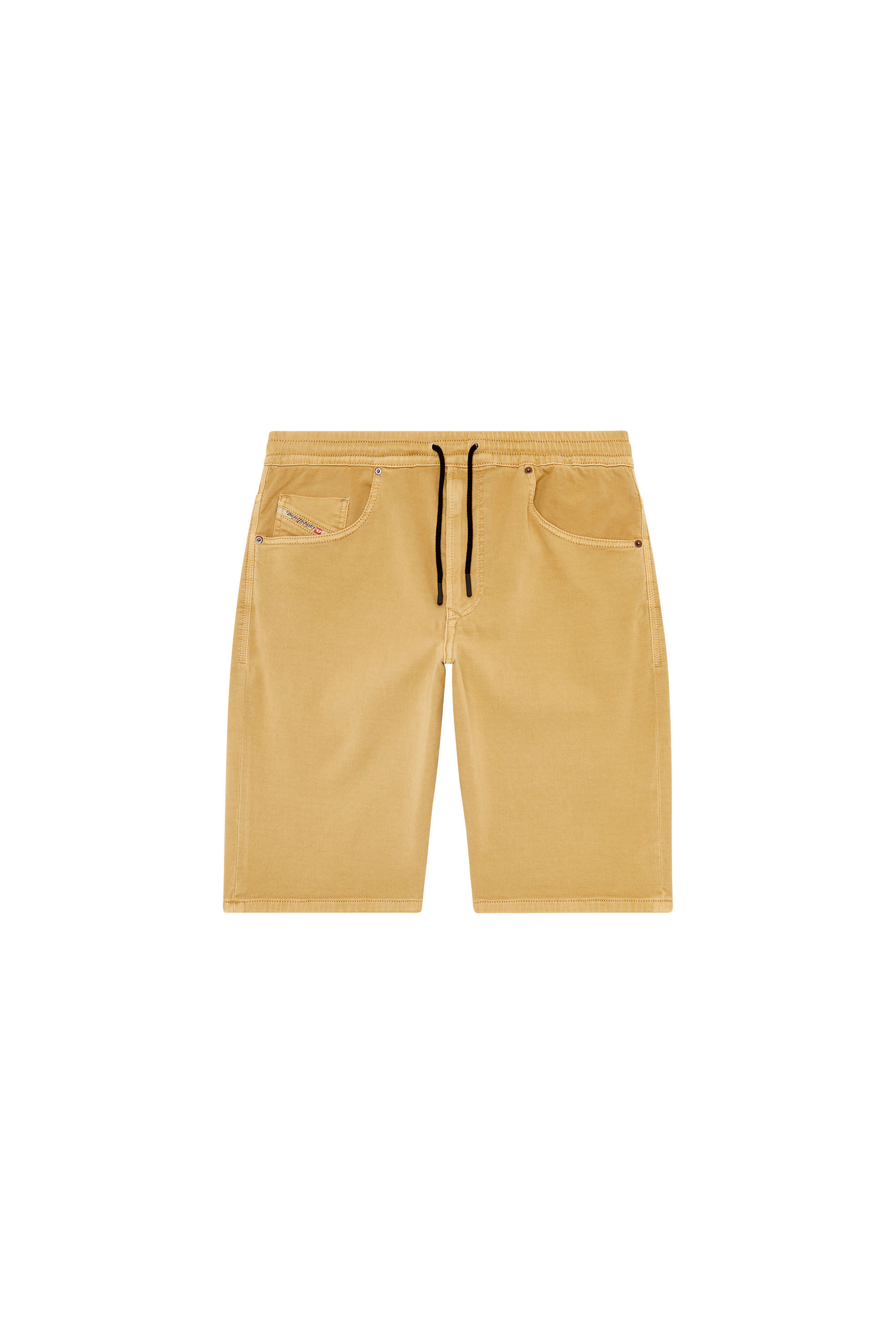 Diesel - 2033 D-KROOLEY-SHORT JOGG, Male's Chino shorts in JoggJeans in Light Brown - 2
