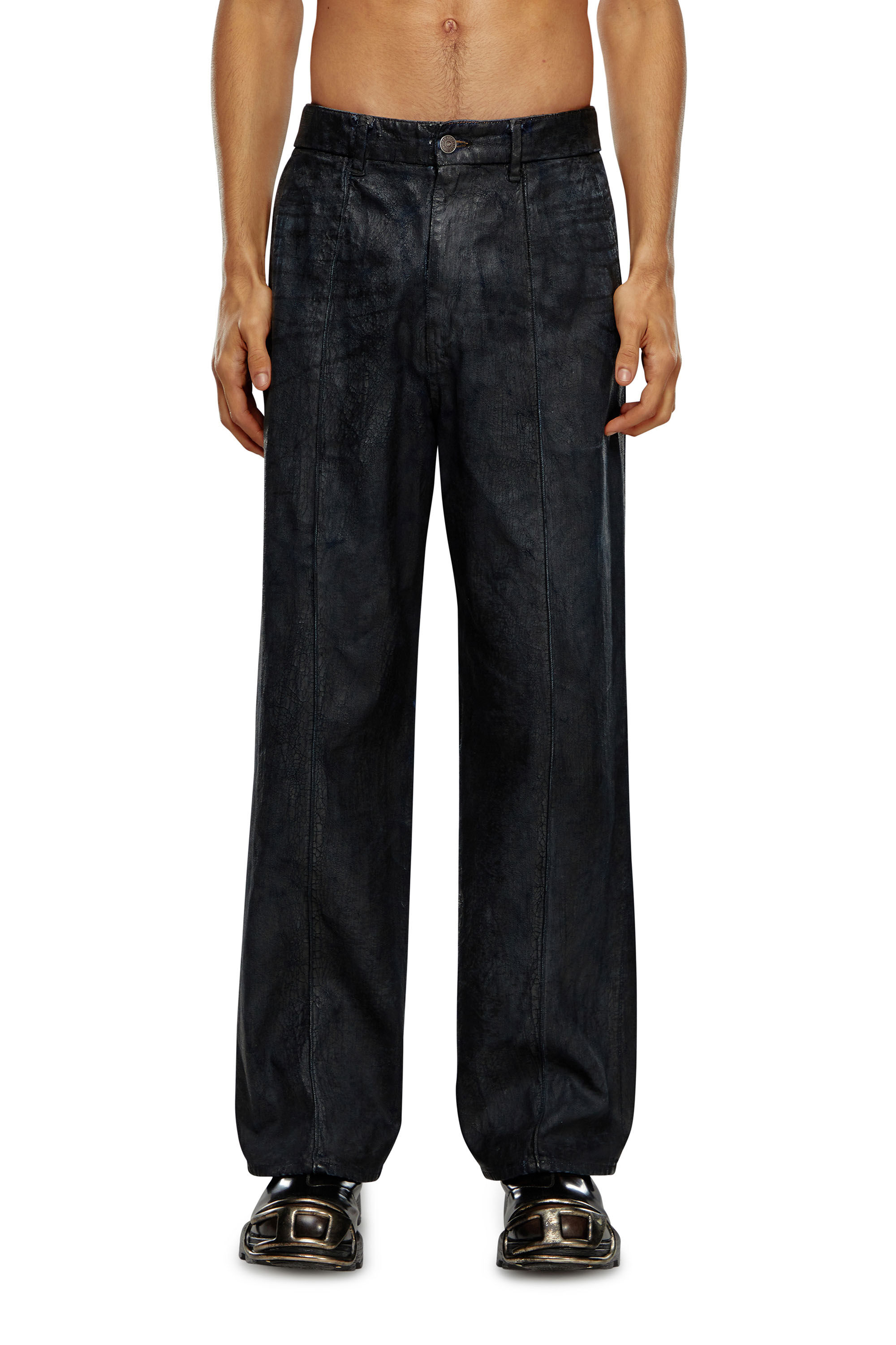 Diesel - Relaxed Jeans D-Chino-Work 0PGAZ Homme, Noir - Image 3