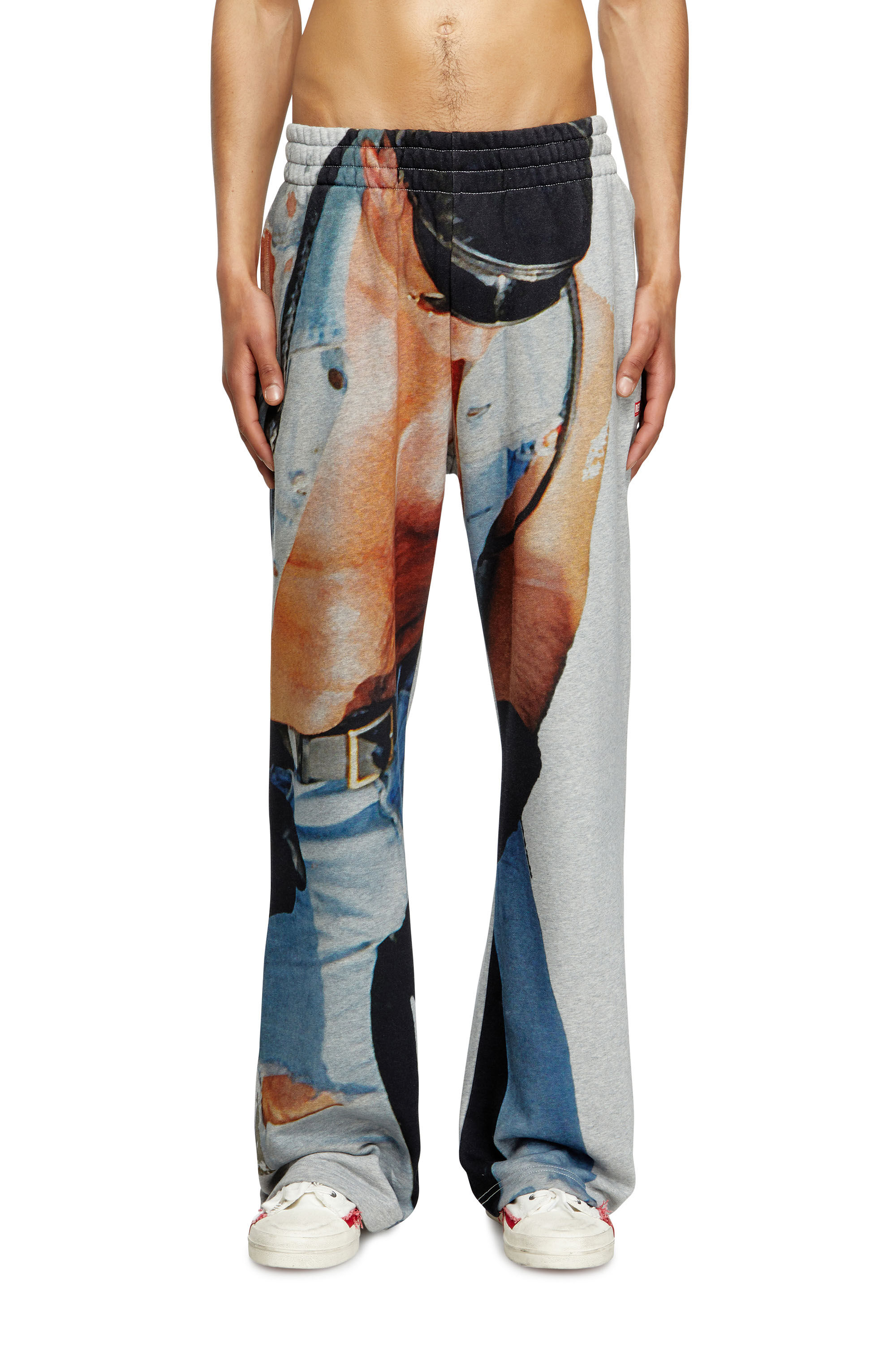 Women's Sweatpants with graphic print | Grey | Diesel