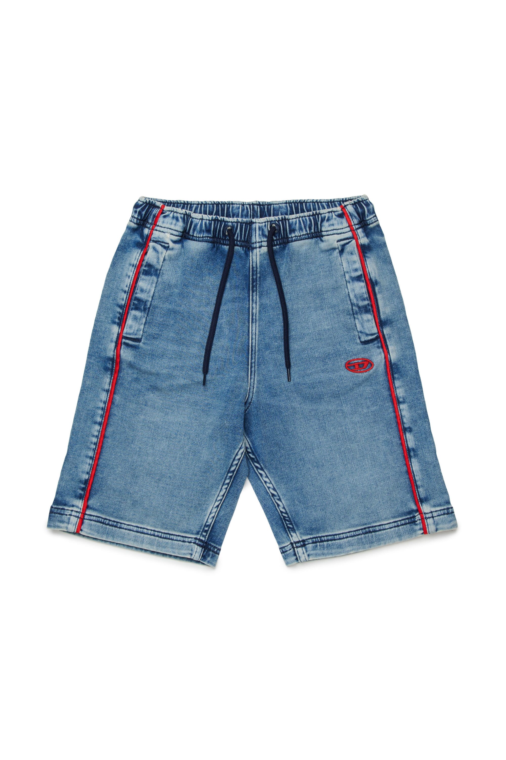 Boy'sDenim shorts with contrast piping | Blue | Diesel HK