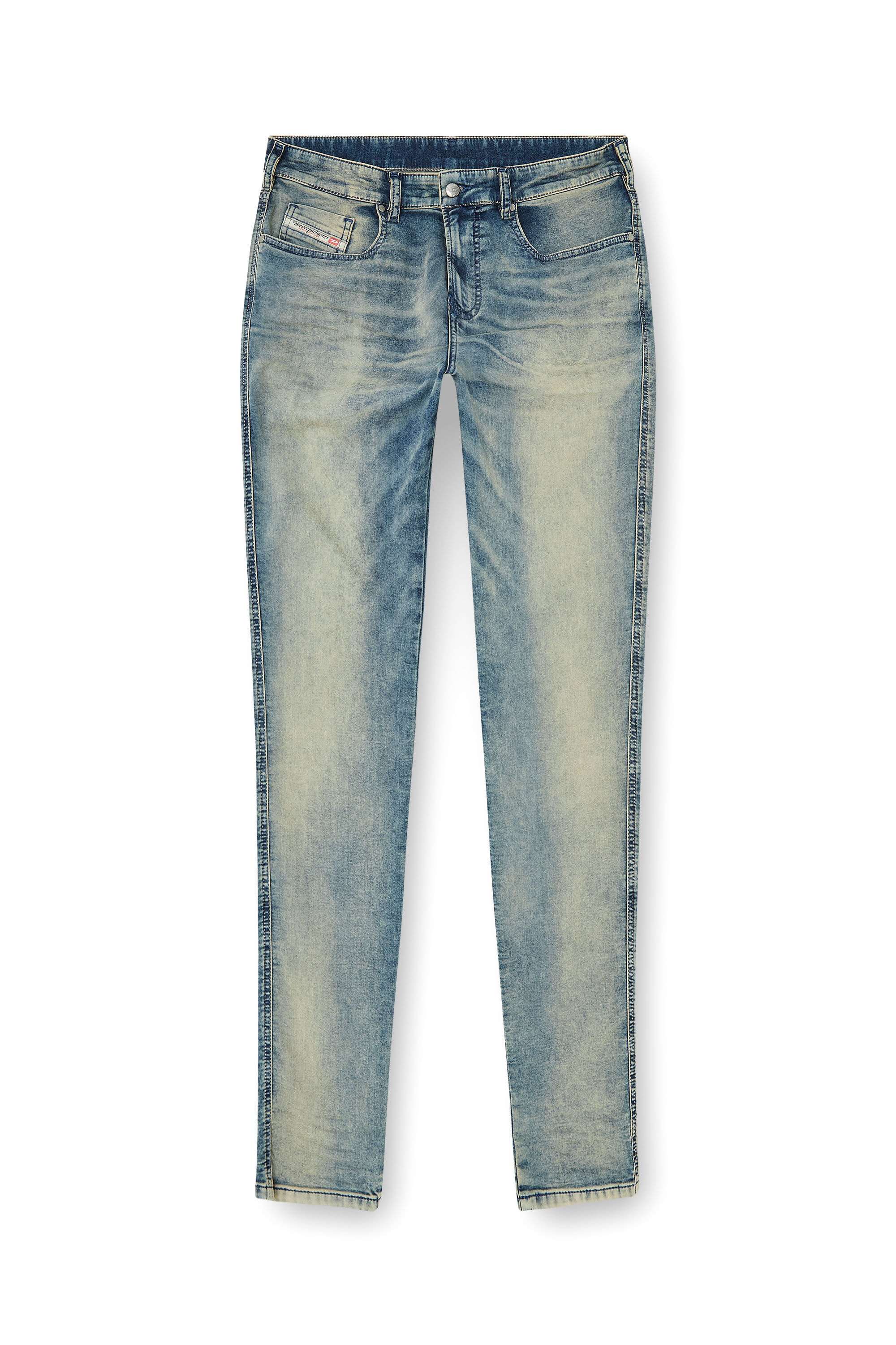 Diesel - Male's Slim 2062 D-Strukt Joggjeans&reg; 09P60, Medium Blue - 4