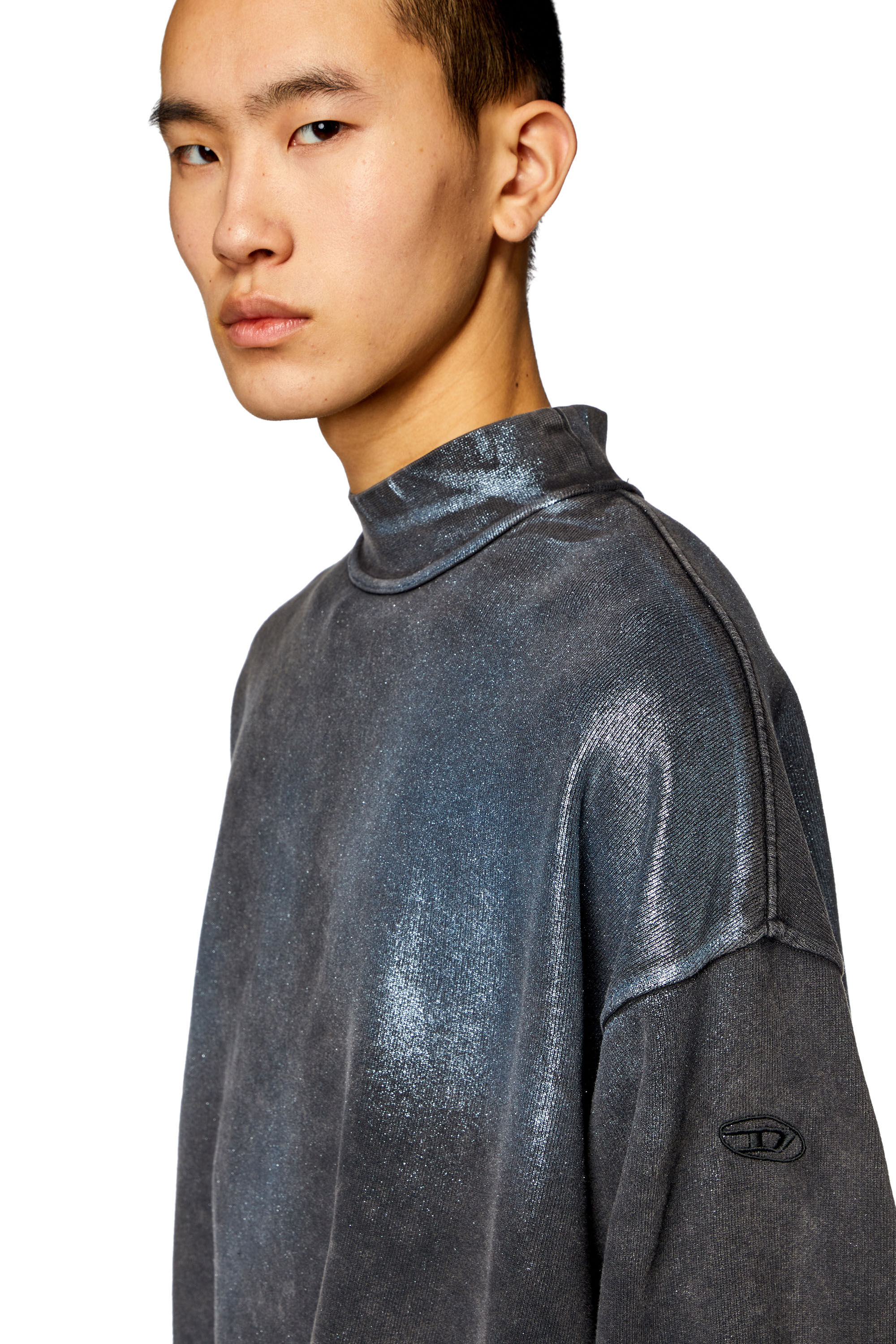 Men's Faded metallic sweatshirt | Multicolor | Diesel