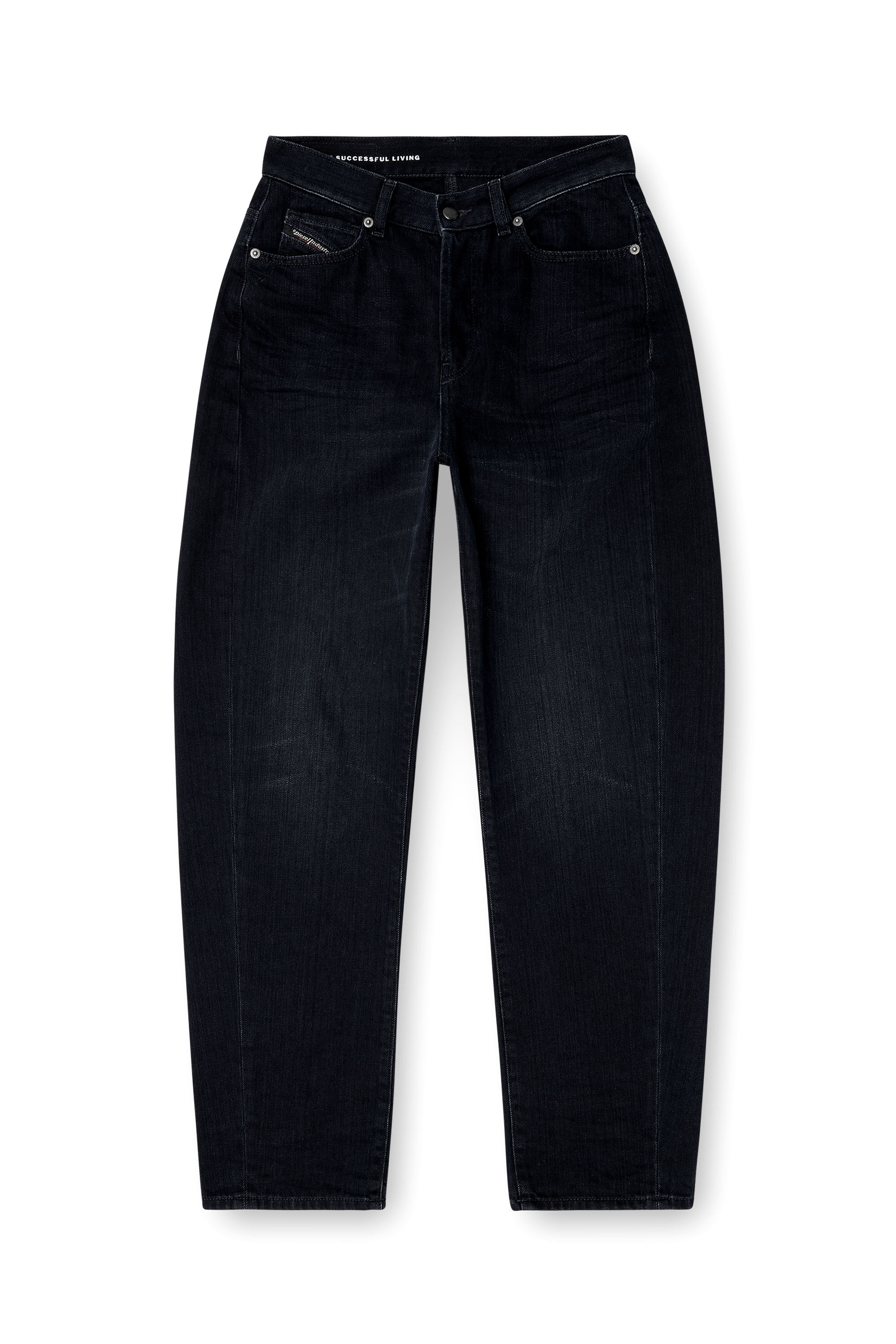 Women's Barrel Jeans Relaxed Fit - Dark Blue | Diesel®