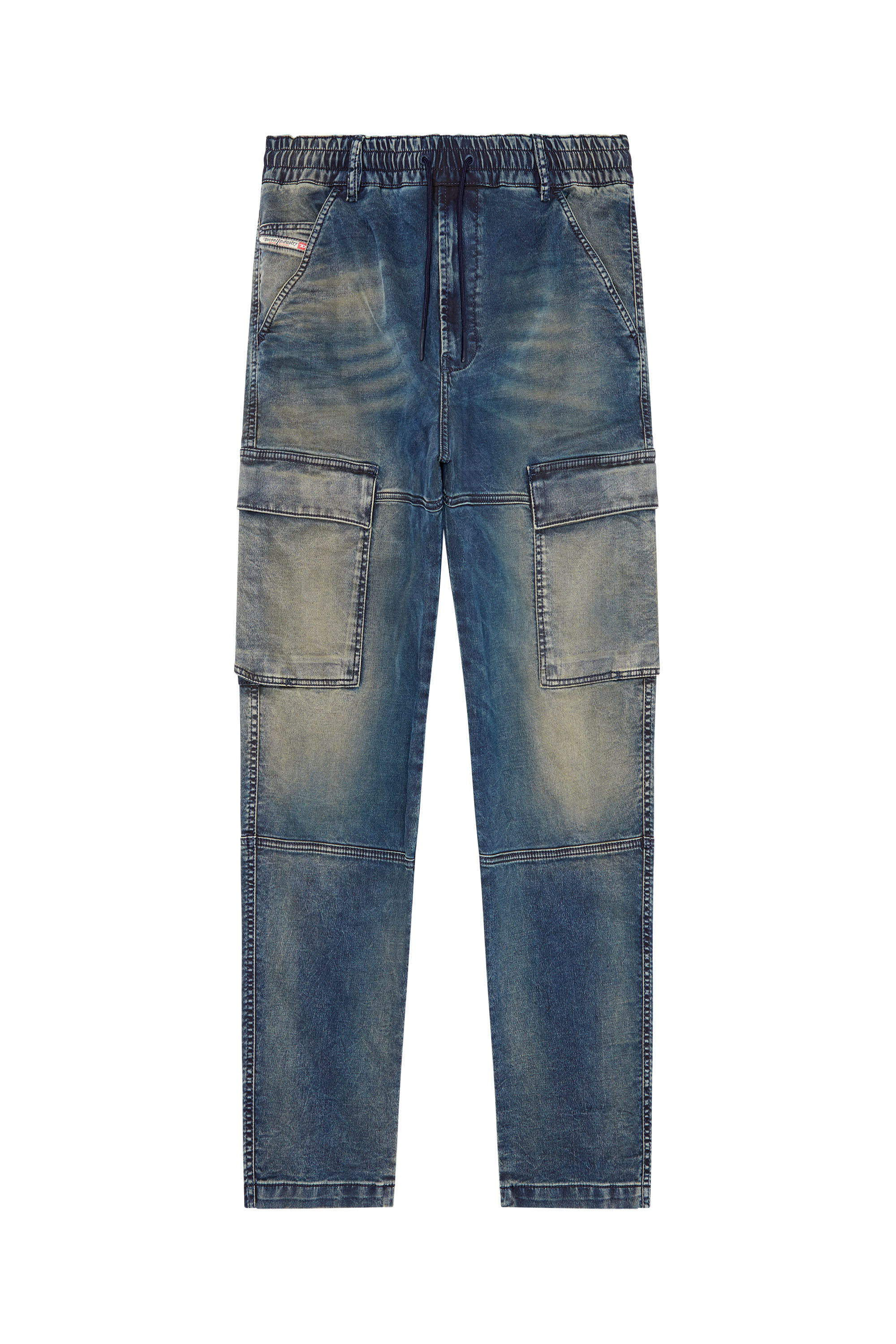 Diesel - Tapered 2030 D-Krooley Joggjeans® 068DS, Male's Tapered 2030 D-Krooley Joggjeans® in Dark Blue - 2