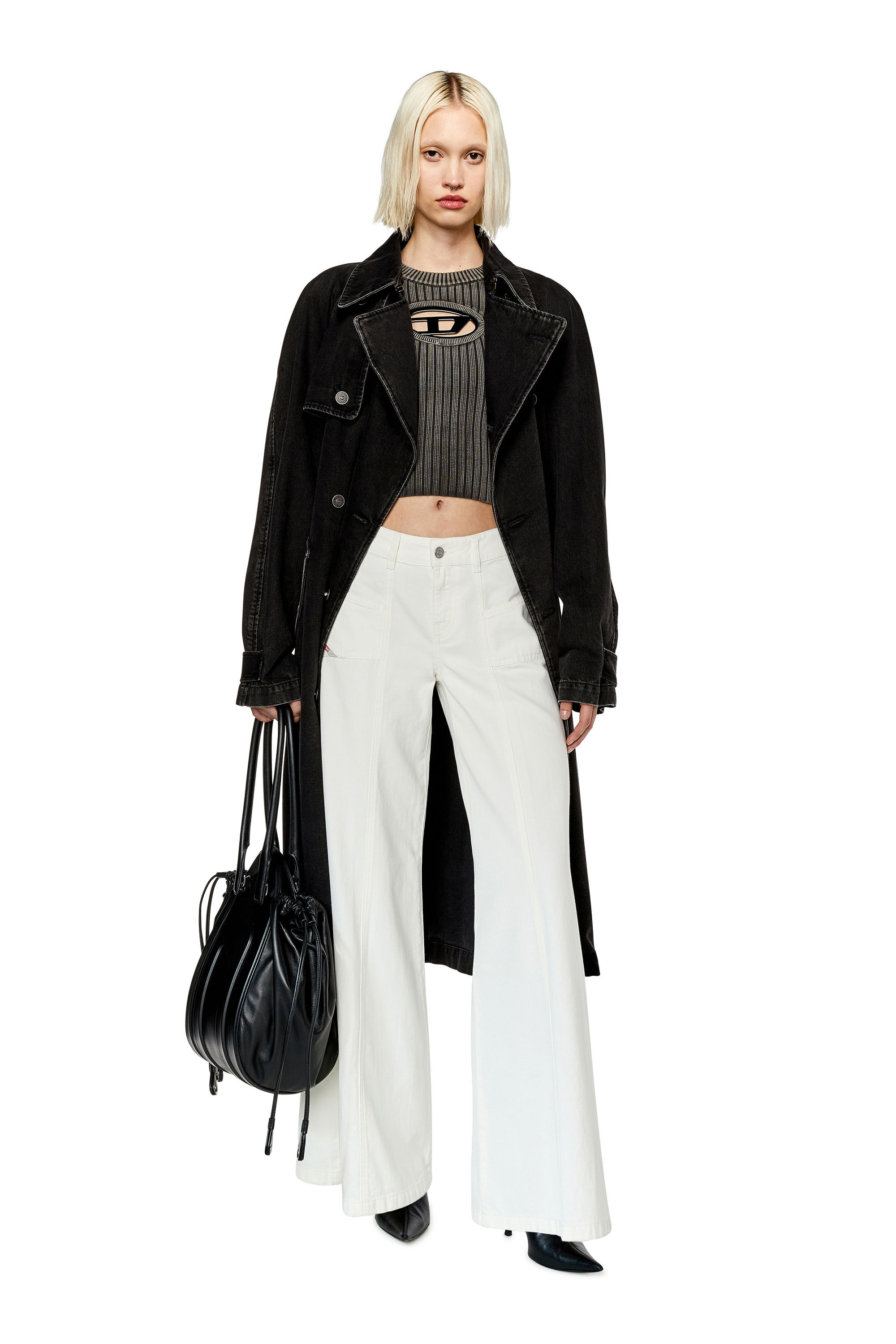 Diesel - Flare Jeans D-Akii 068JQ Femme, Blanc - Image 1