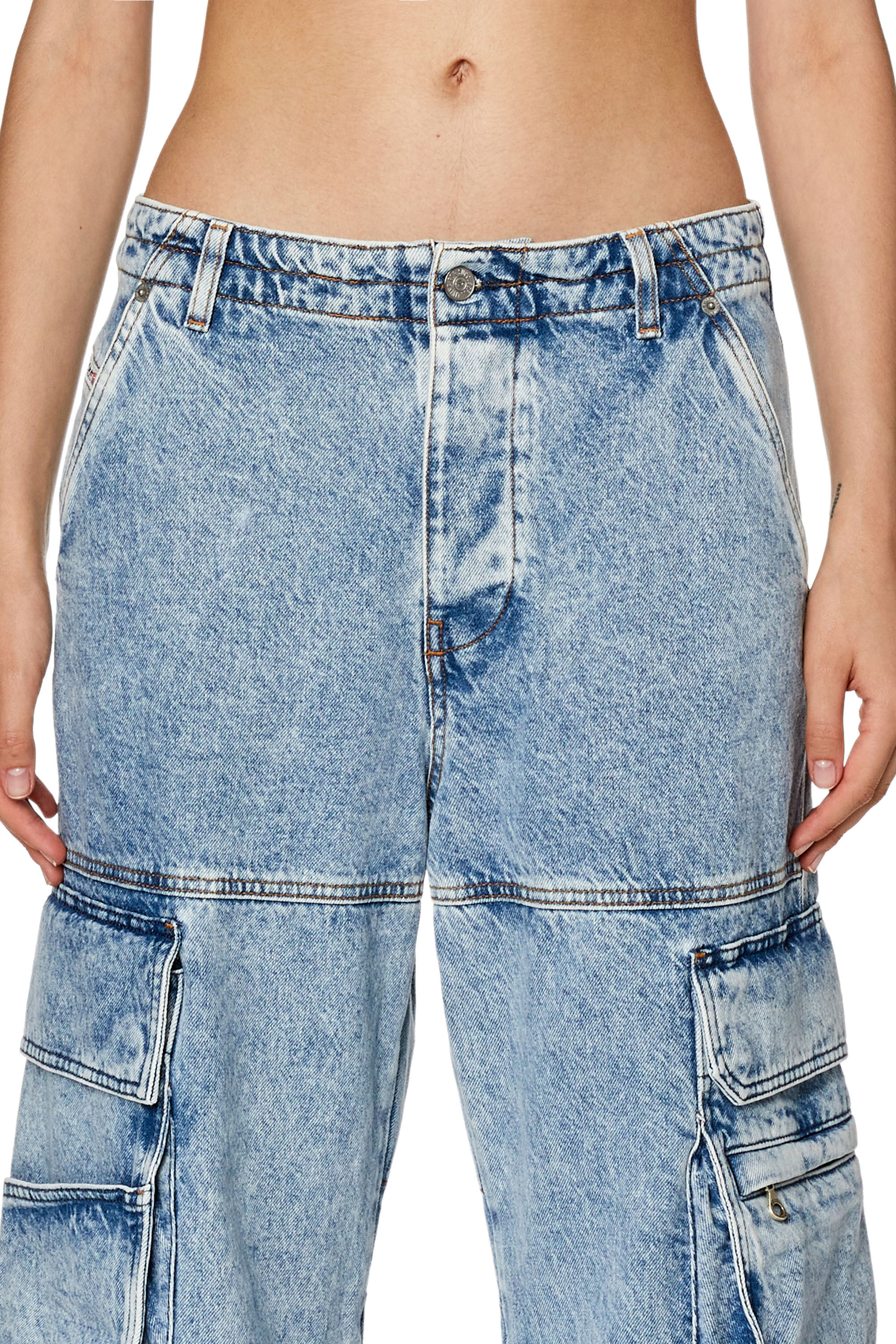 Diesel - Female's Relaxed Jeans 1996 D-Sire 0NJAA, Light Blue - 5