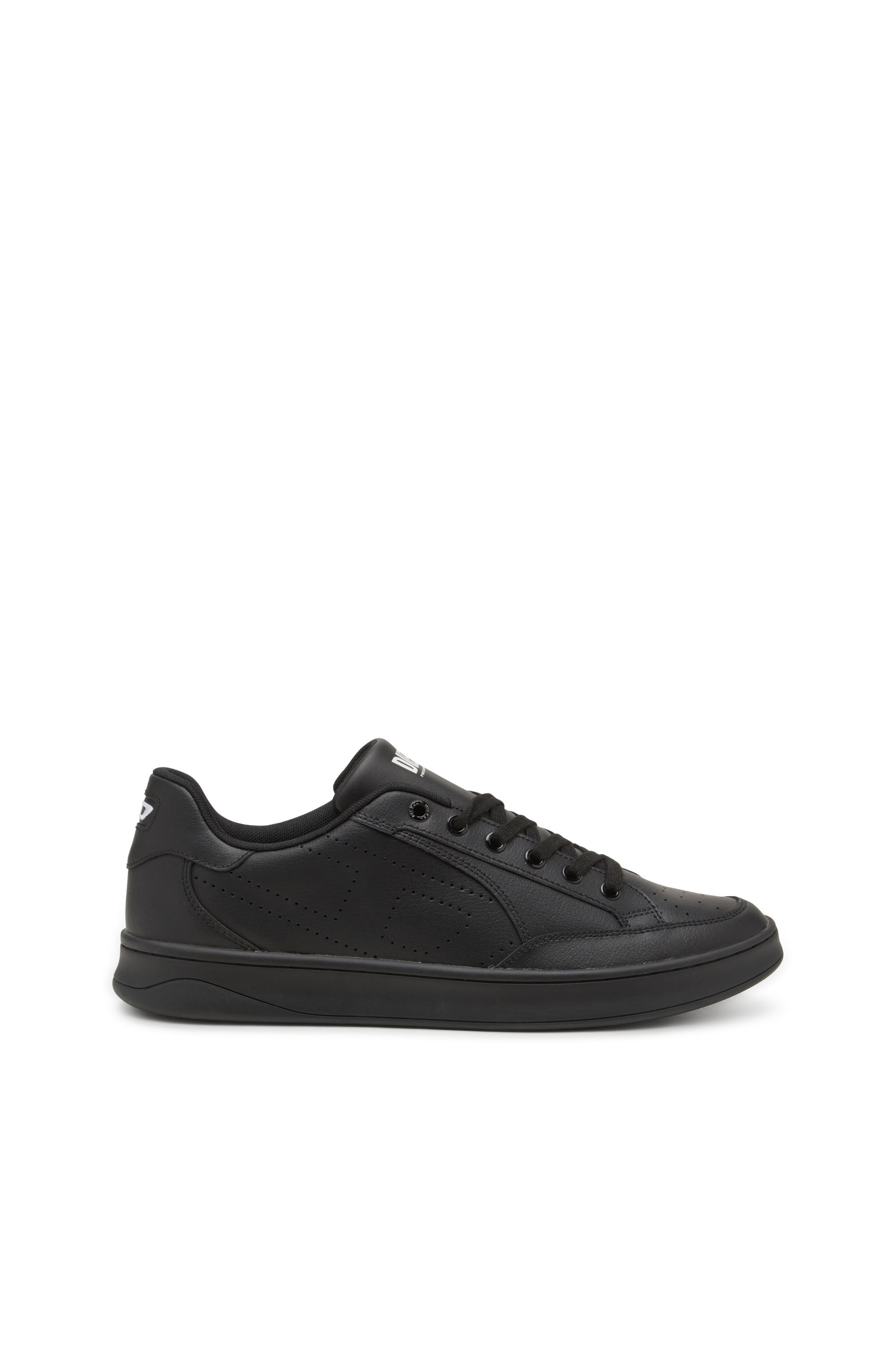 その他 del_sol Men's S-Dakota-Leather sneakers with perforated logo | Black