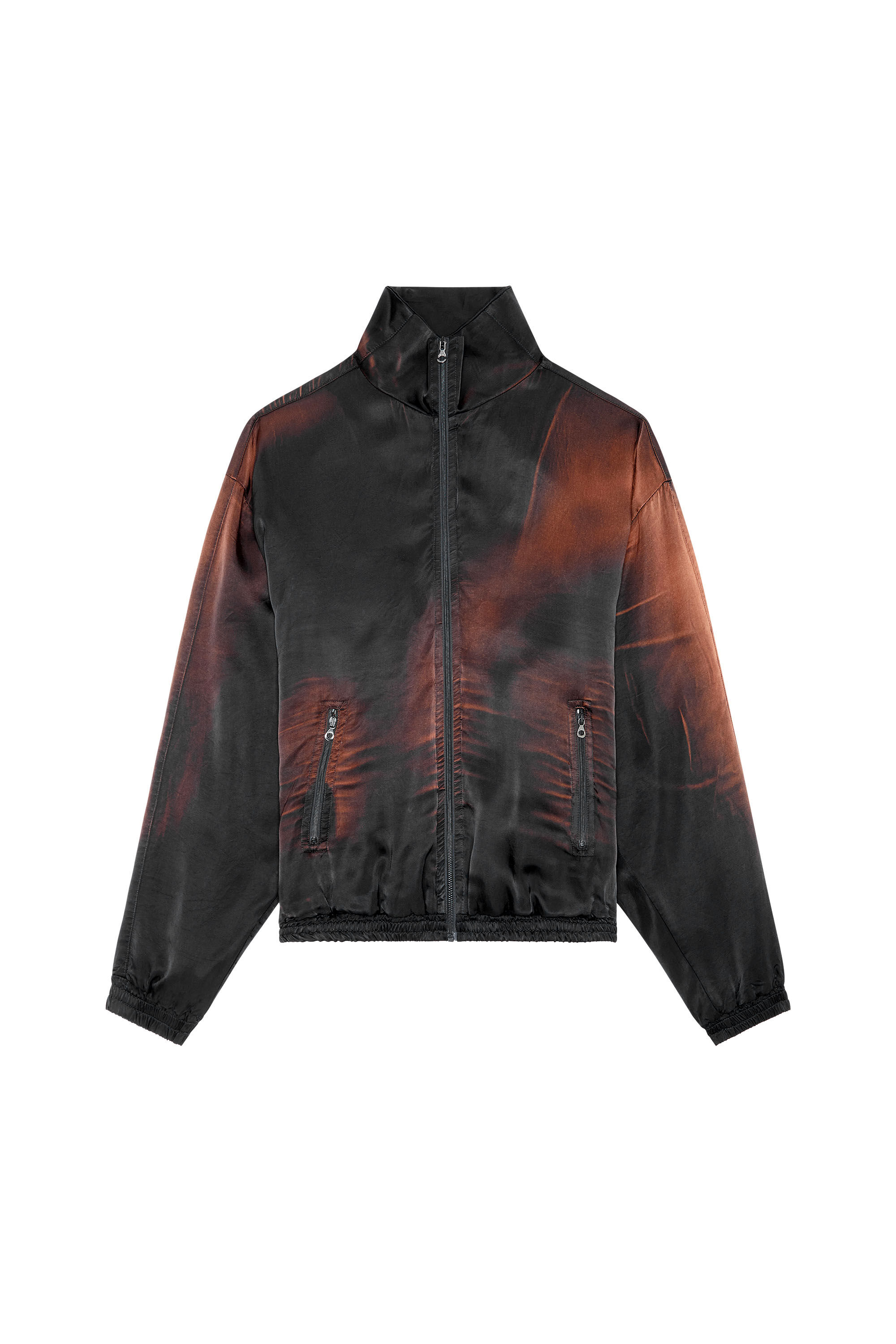 Diesel - J-SMASH, Veste en satin solaris&eacute; Homme in Noir - 2